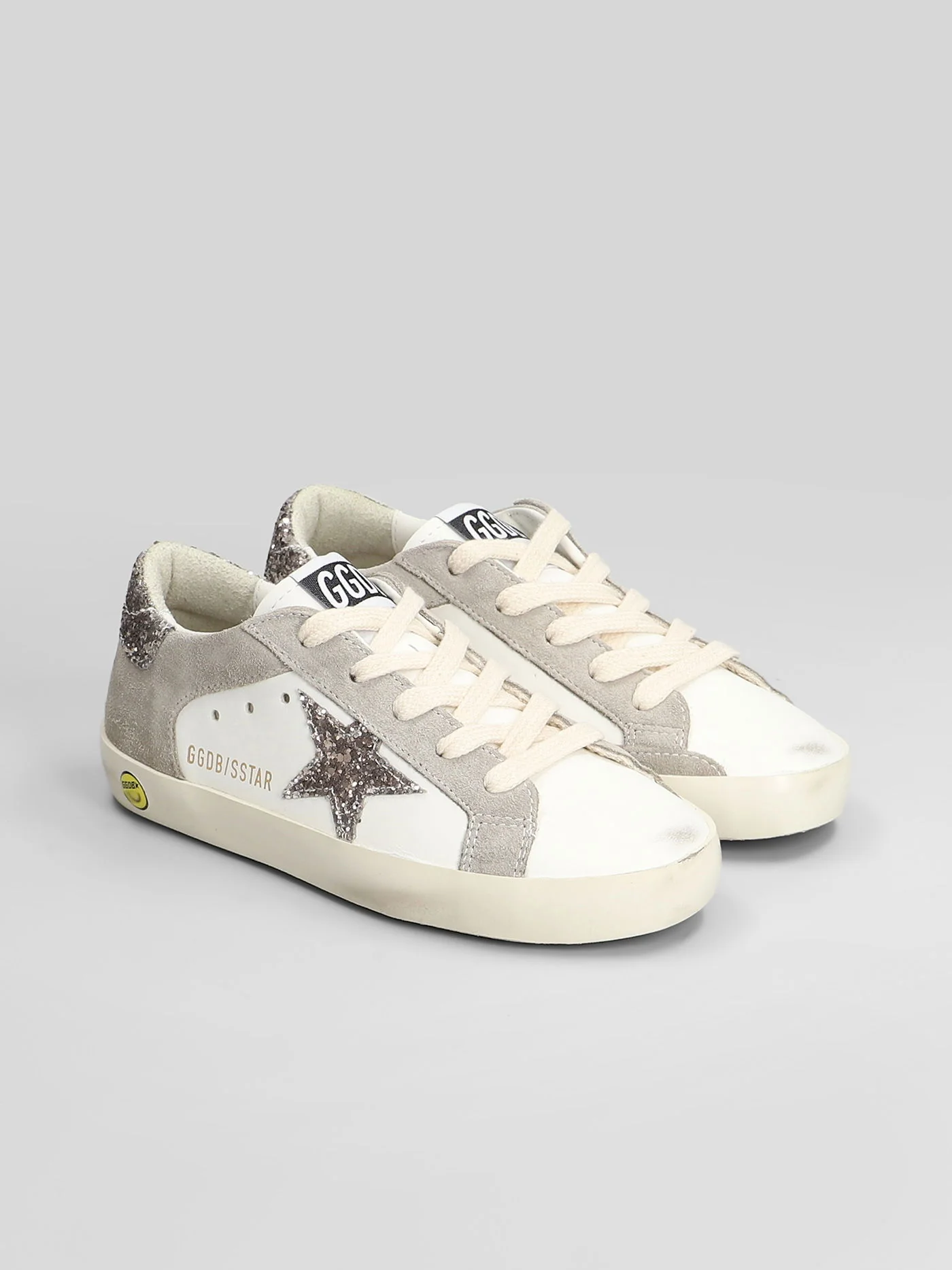 Superstar Sneakers in white suede and leather - Image 2