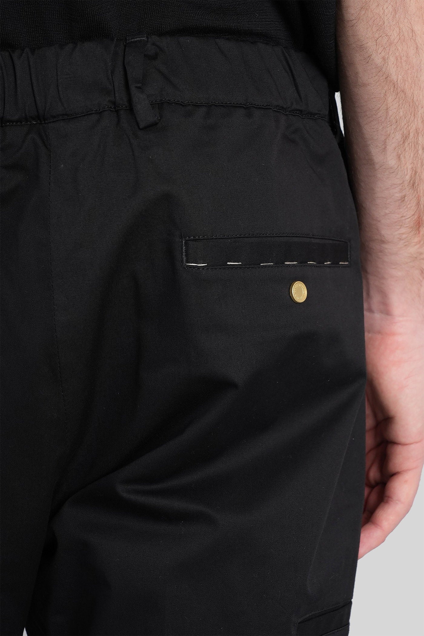 Diky Pants in black cotton - Image 5