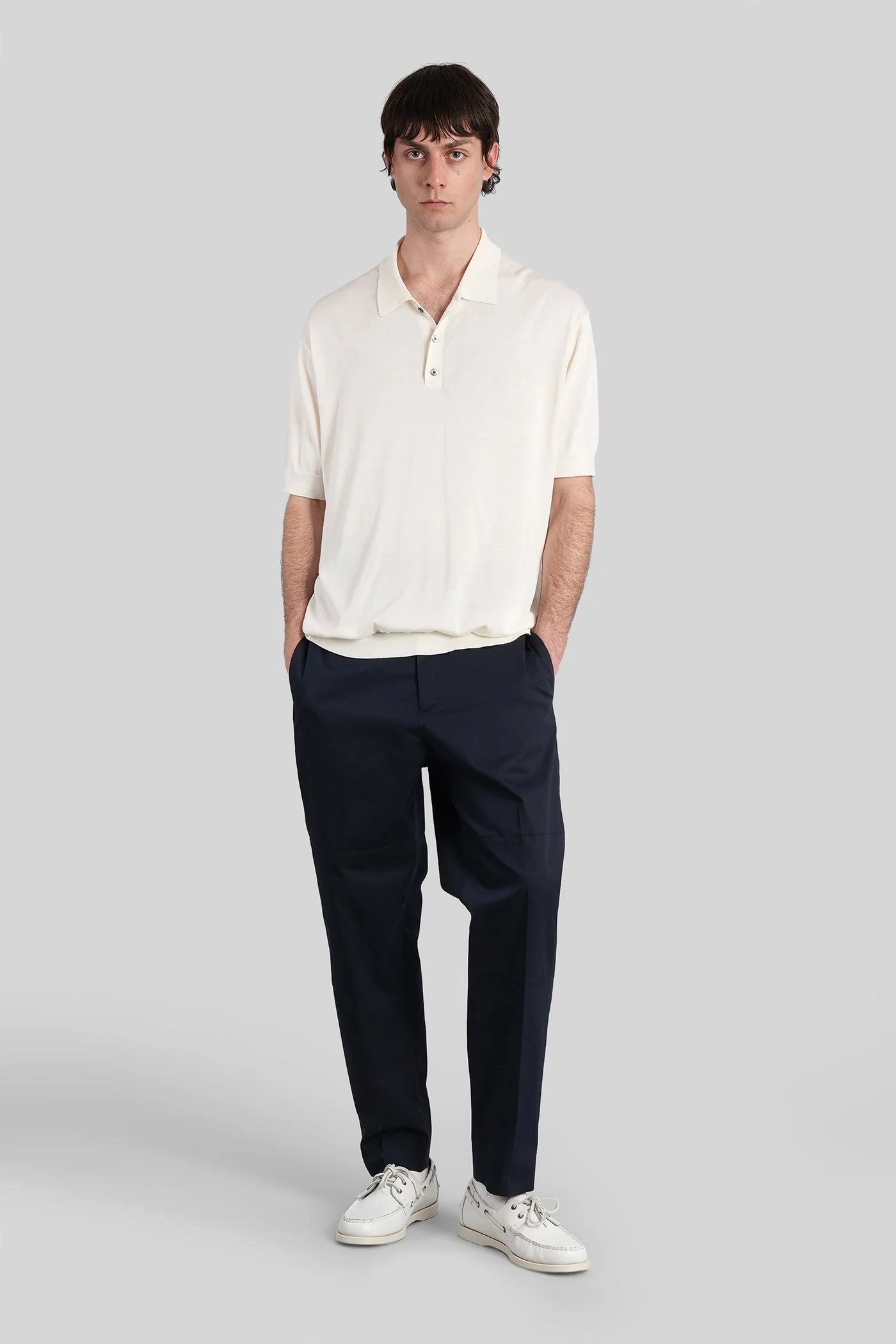 Diky Pants in blue cotton - Image 2