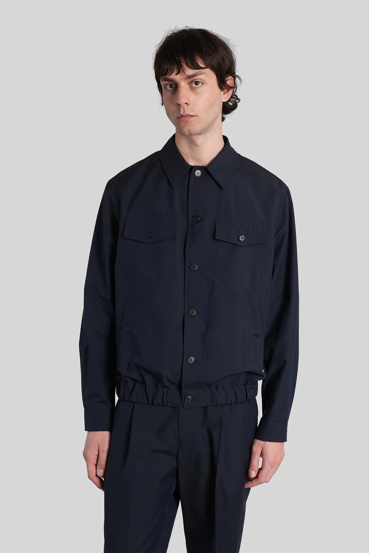 Niko Casual jacket in blue wool