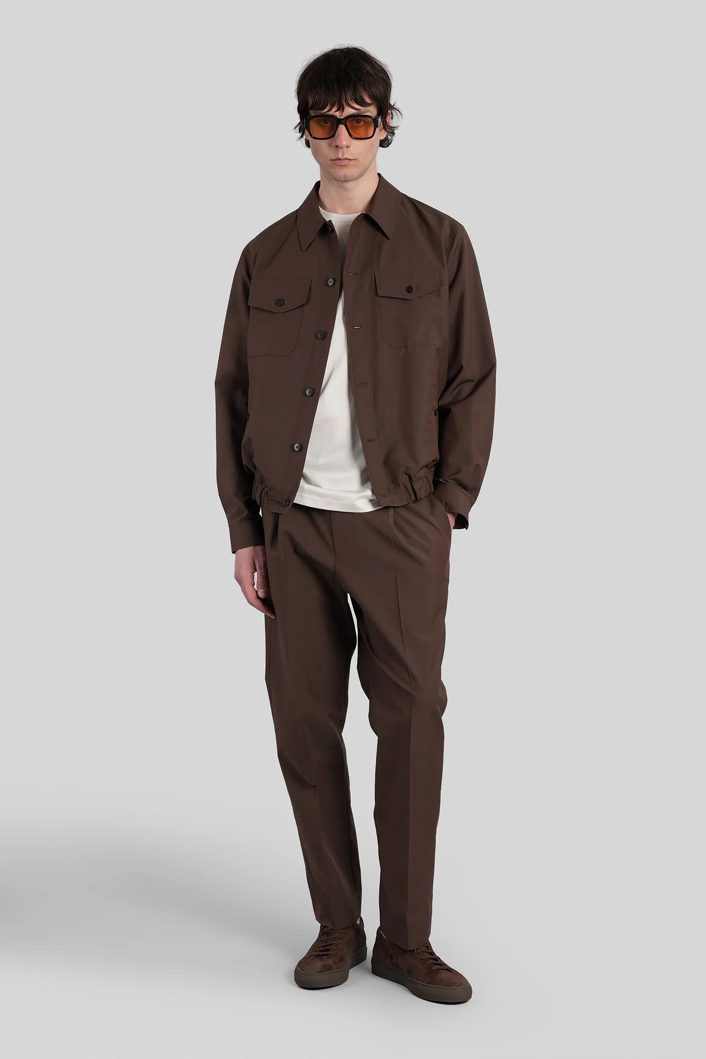 Niko Casual jacket in brown wool - Image 2