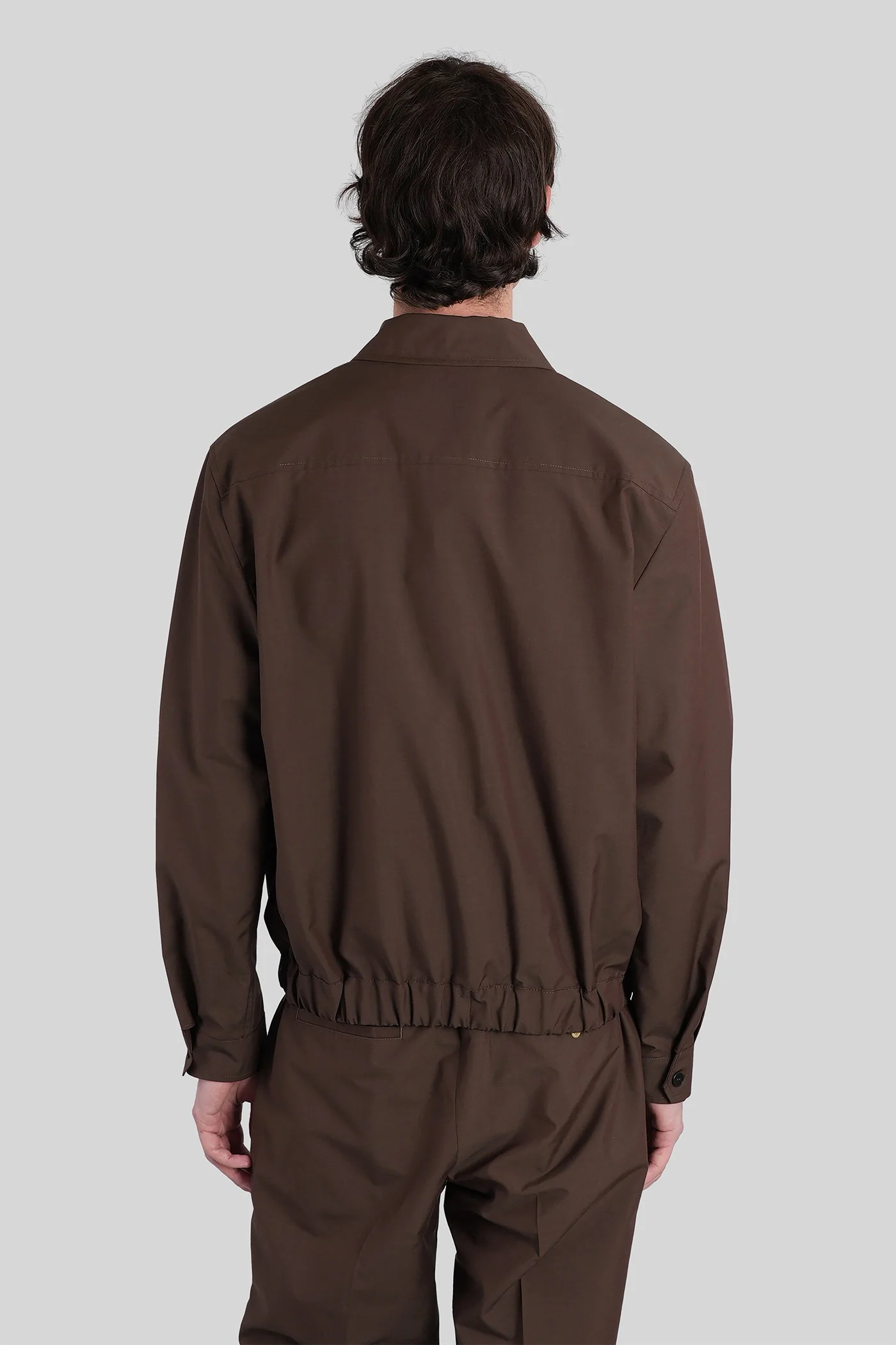 Niko Casual jacket in brown wool - Image 3
