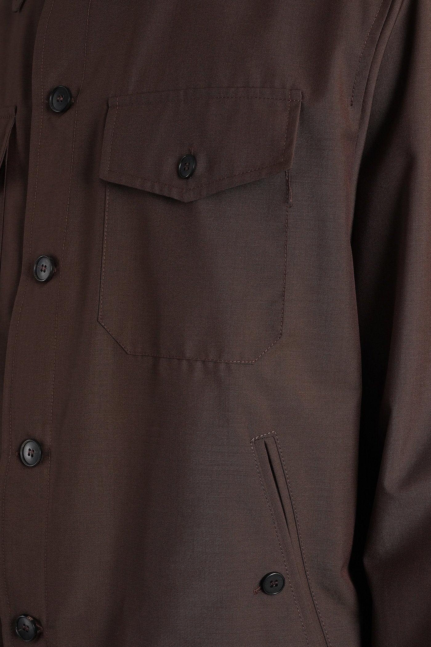 Niko Casual jacket in brown wool - Image 5