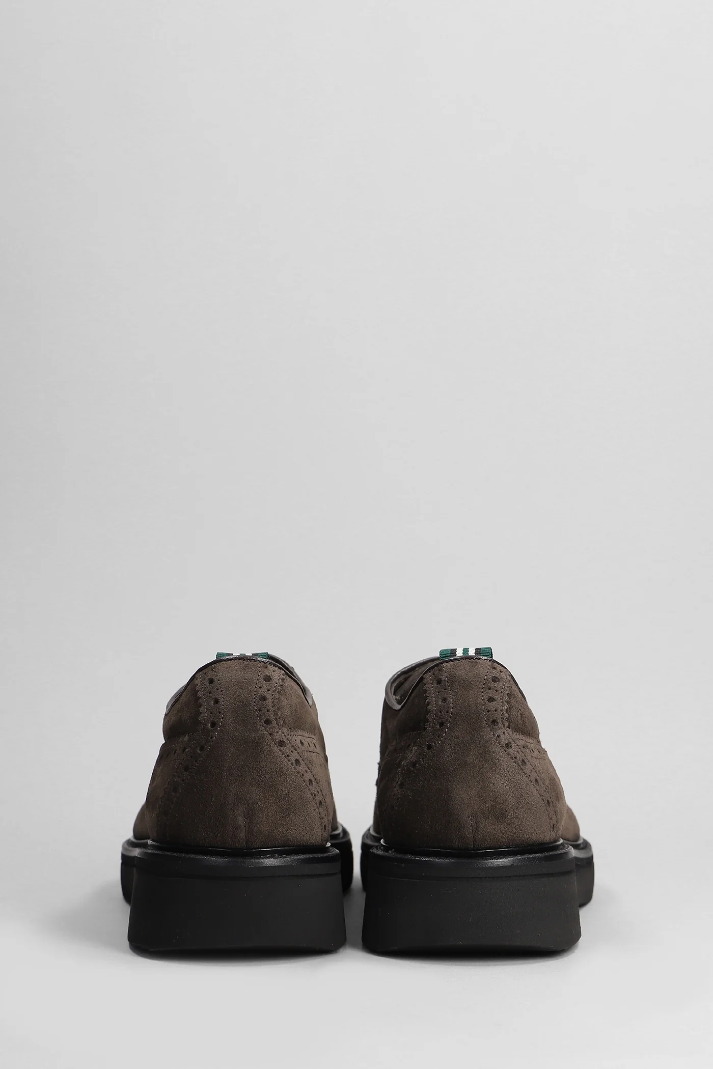 Lace up shoes in brown suede - Image 4
