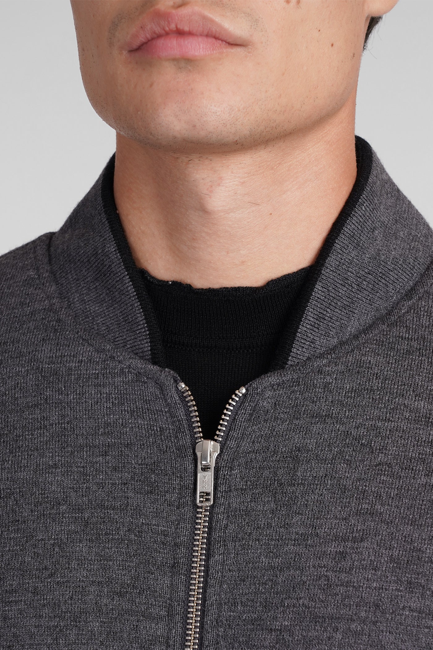 Bomber Jacket in grey wool - Image 10