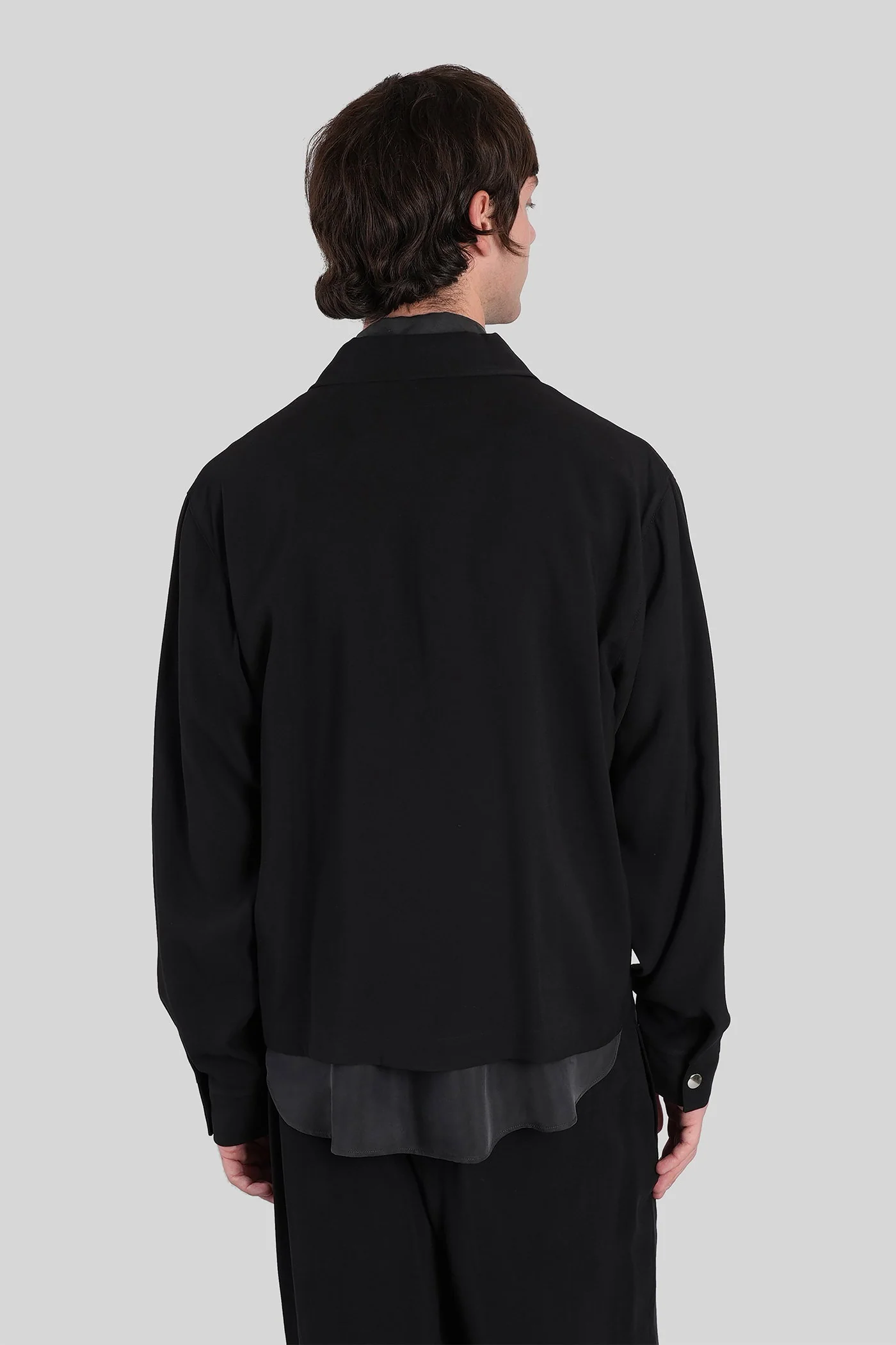Casual jacket in black viscose - Image 3
