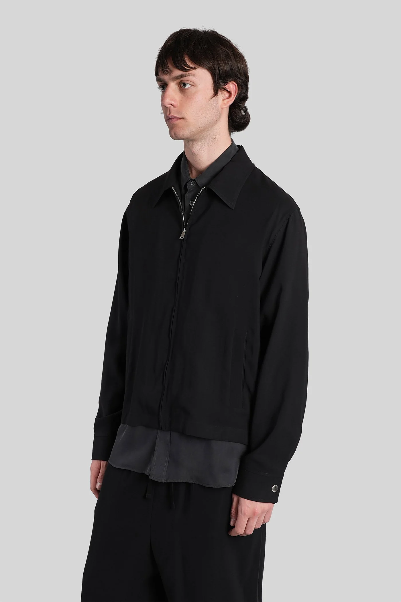 Casual jacket in black viscose - Image 4