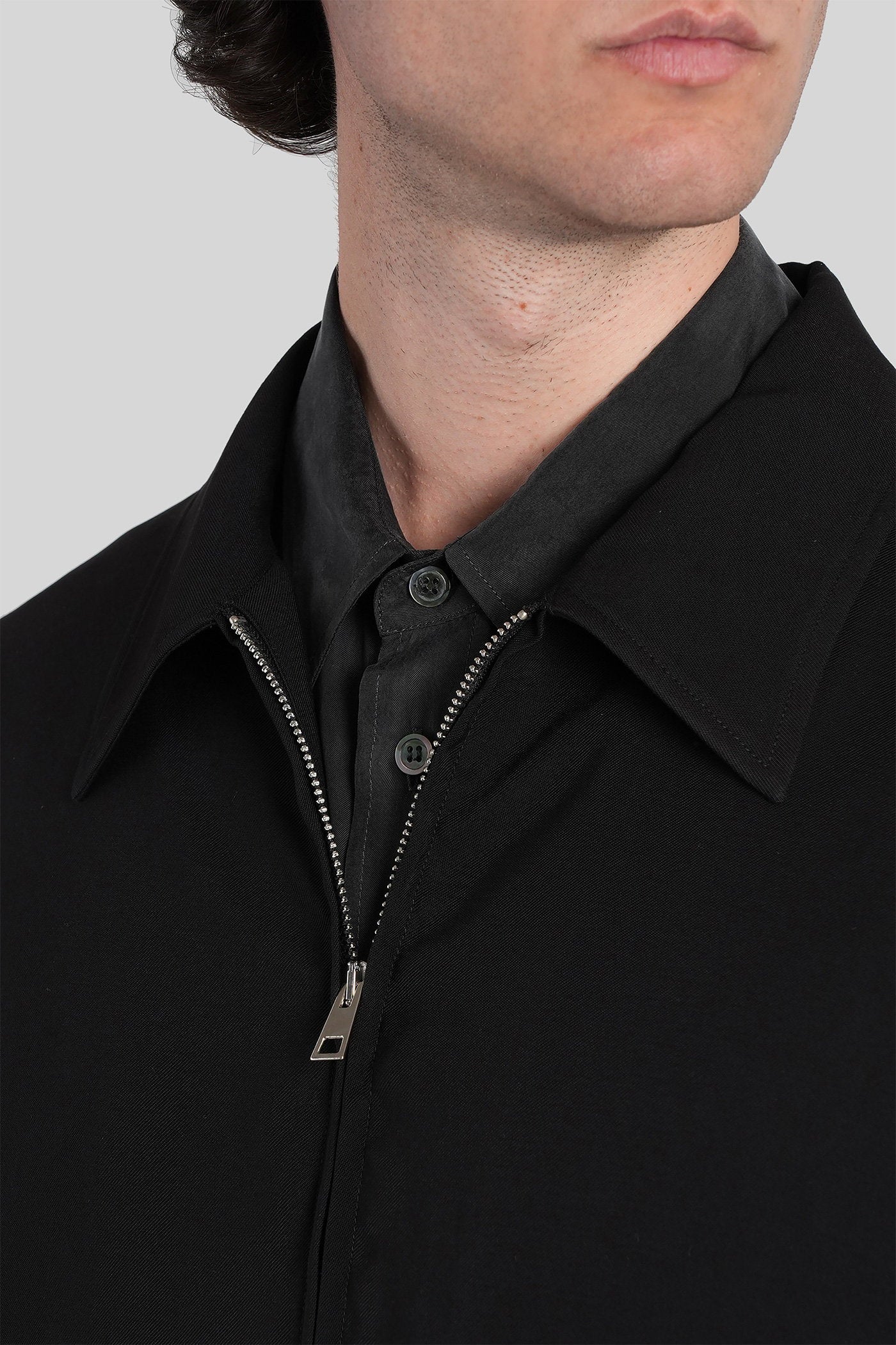 Casual jacket in black viscose - Image 5
