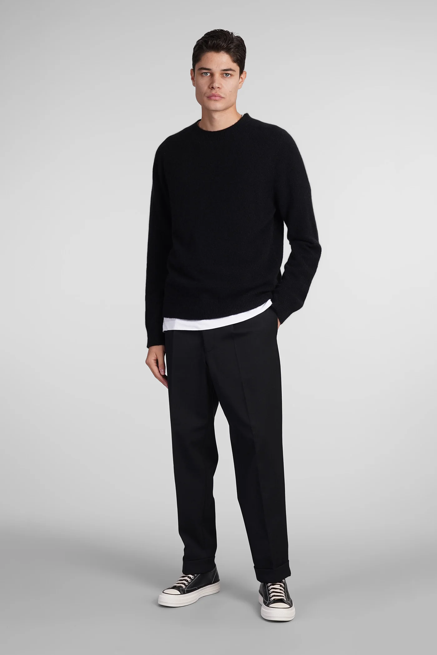 Knitwear in black cashmere - Image 2