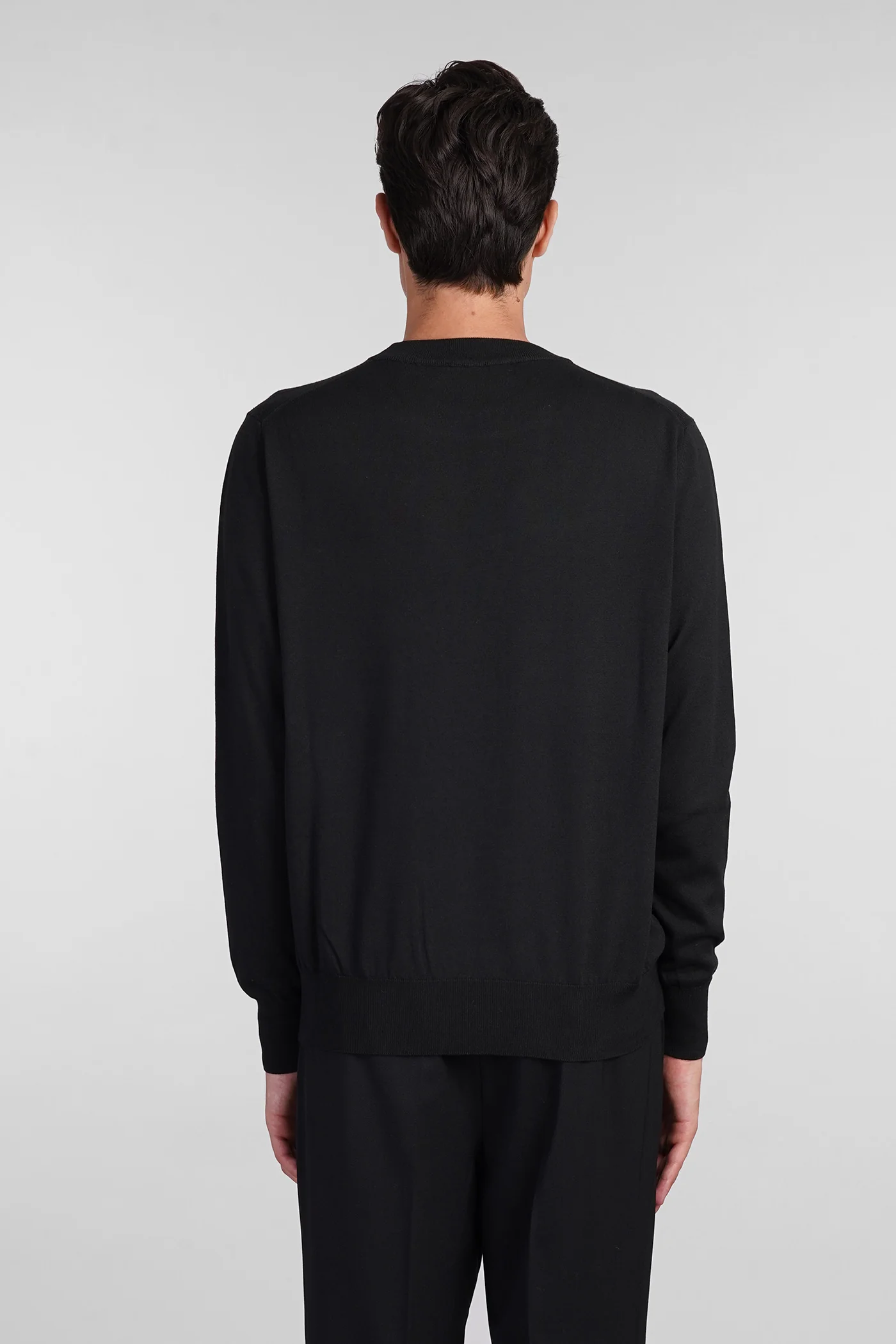 Knitwear in black cotton - Image 3