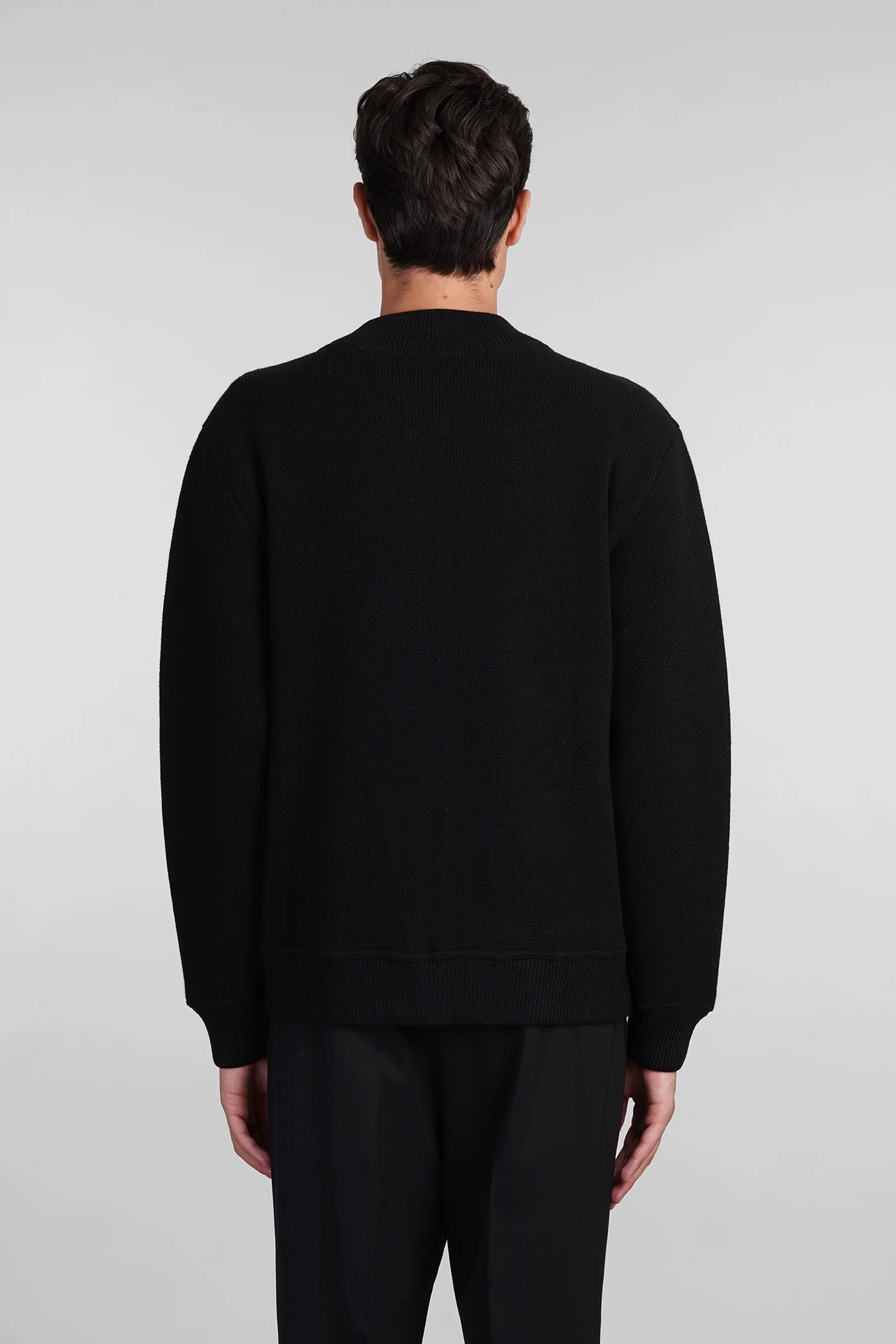 Knitwear in black wool - Image 3