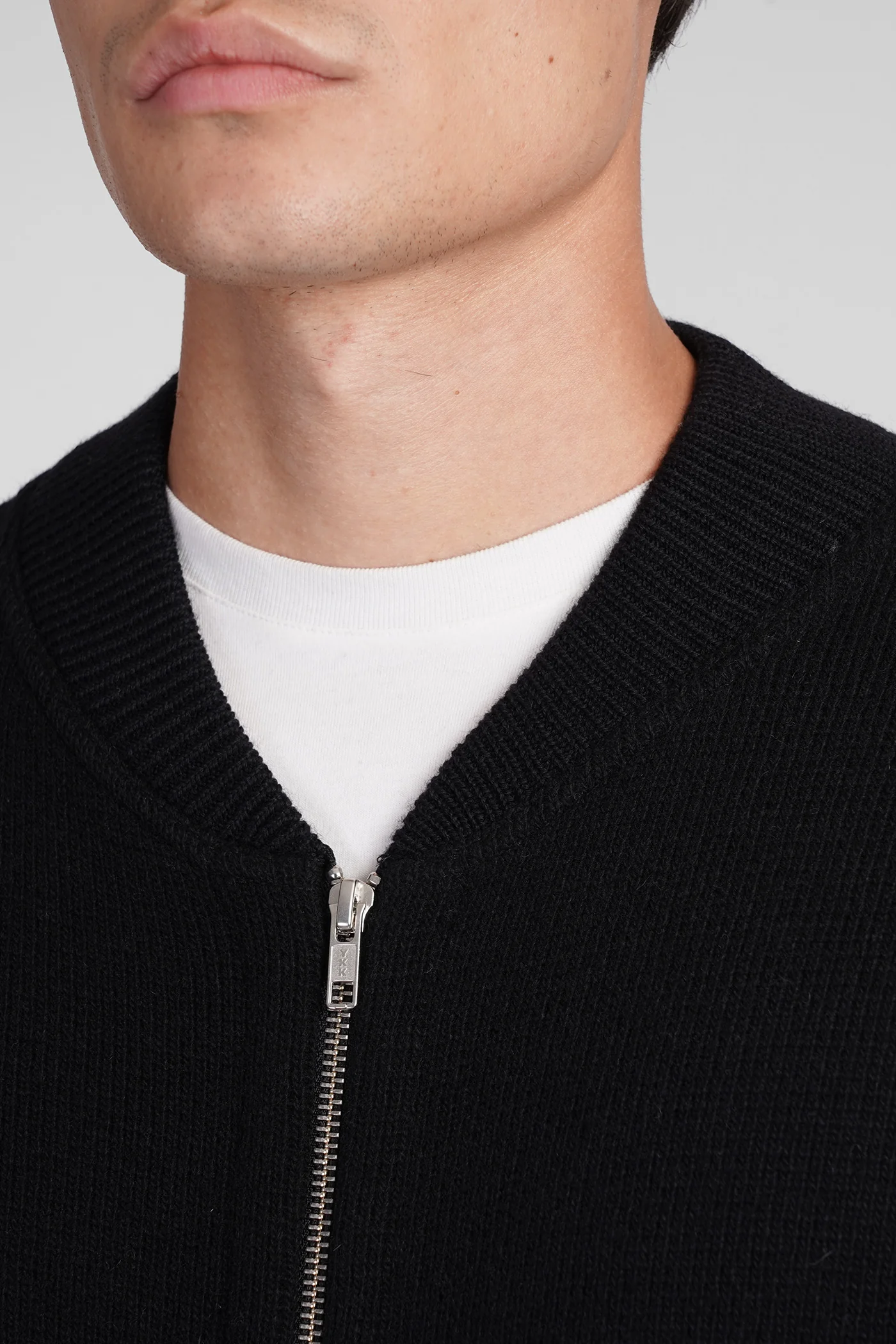 Knitwear in black wool - Image 5