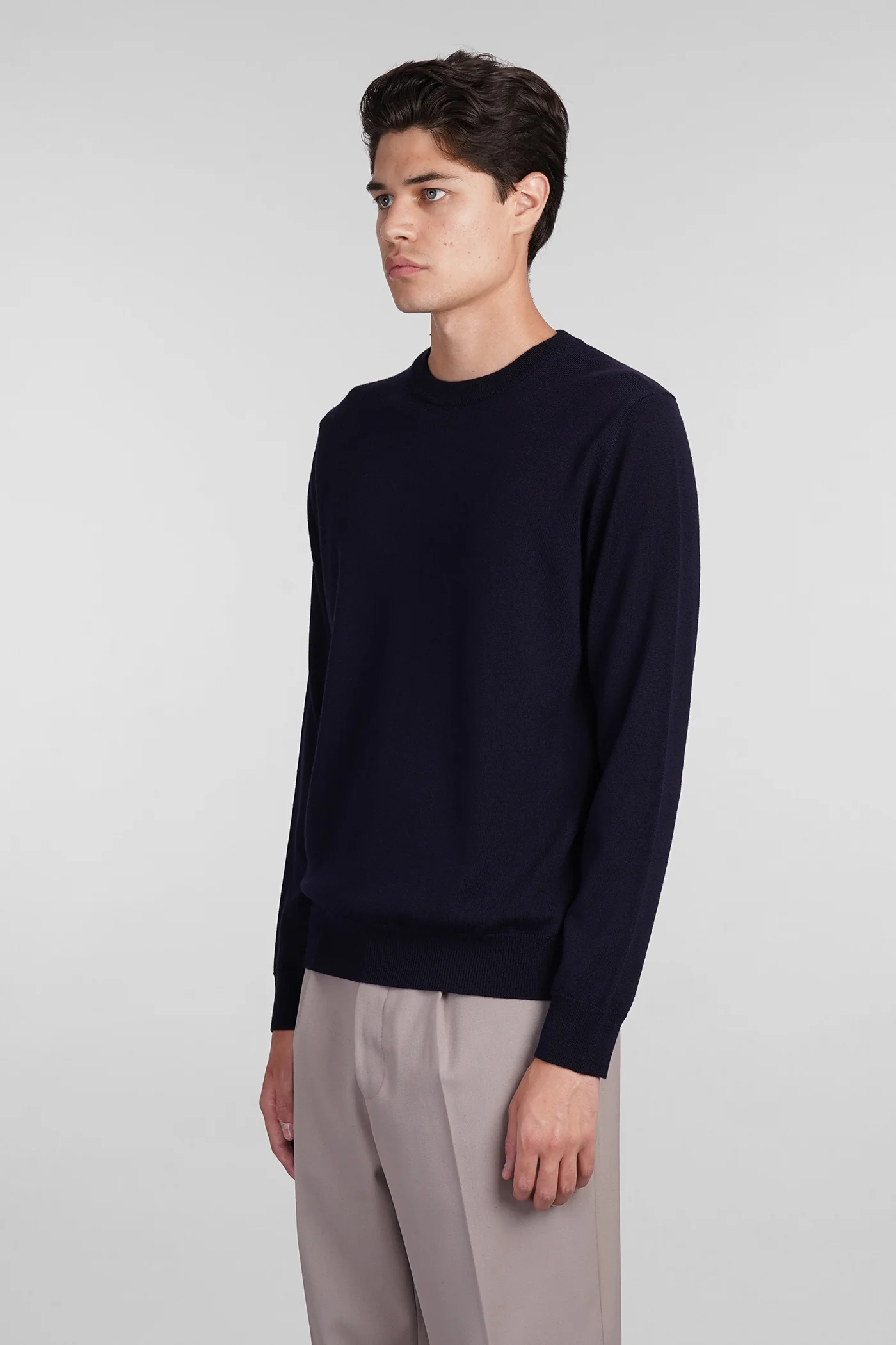 Knitwear in blue wool - Image 4