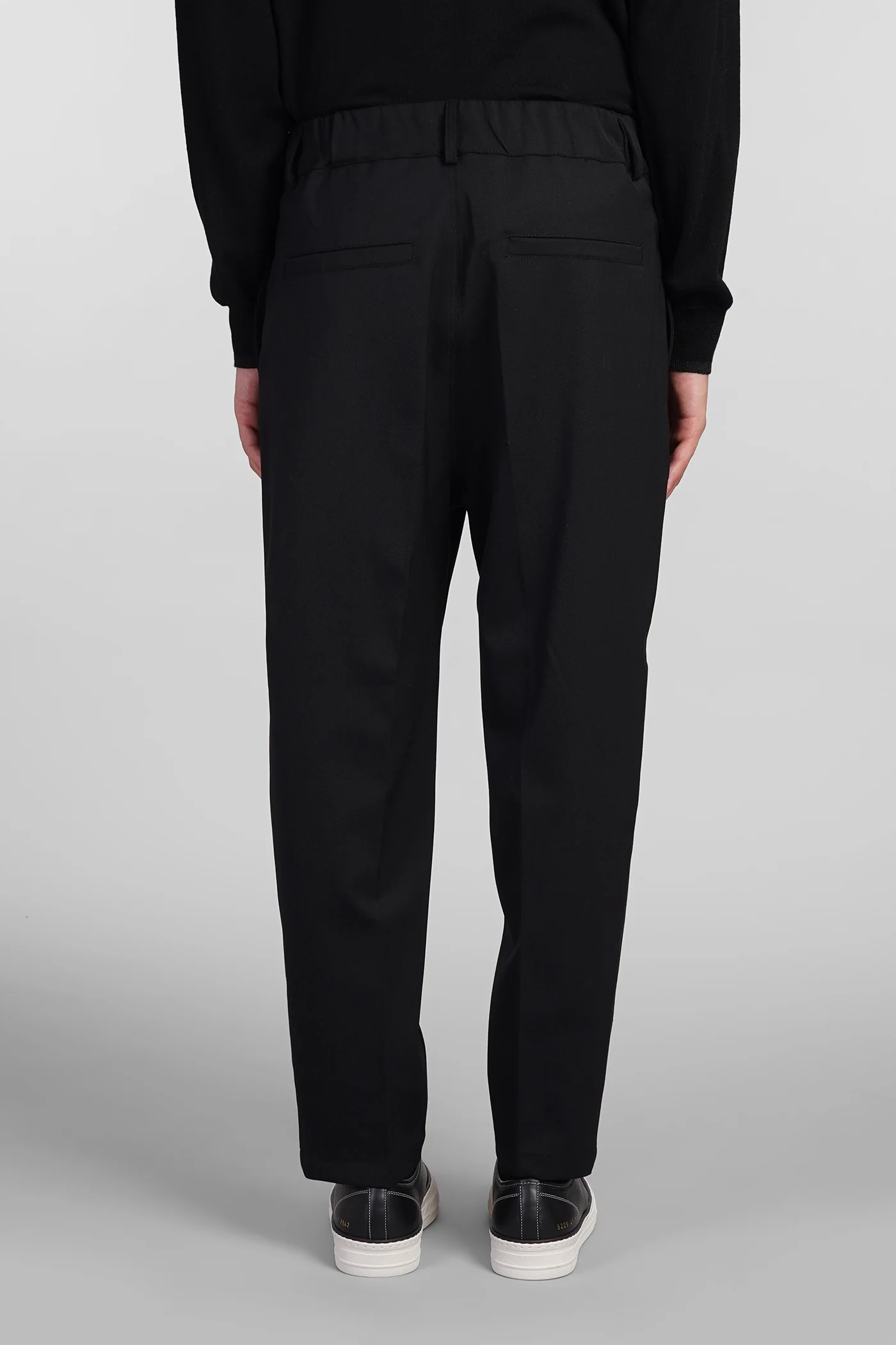 Pants in black polyester - Image 3
