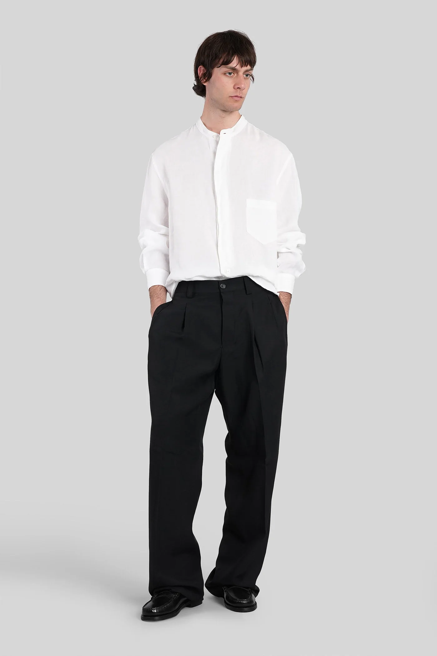 Shirt in white linen - Image 2
