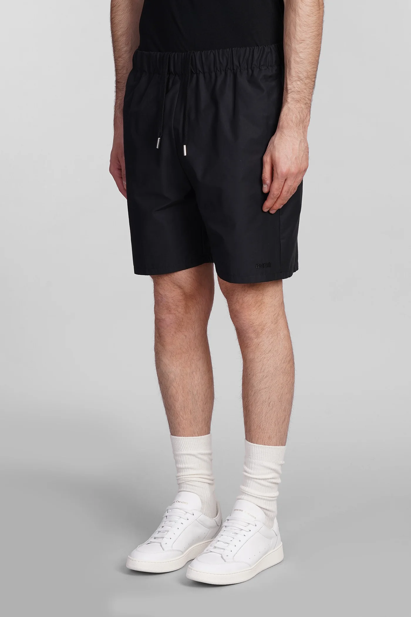 Shorts in black cotton - Image 4