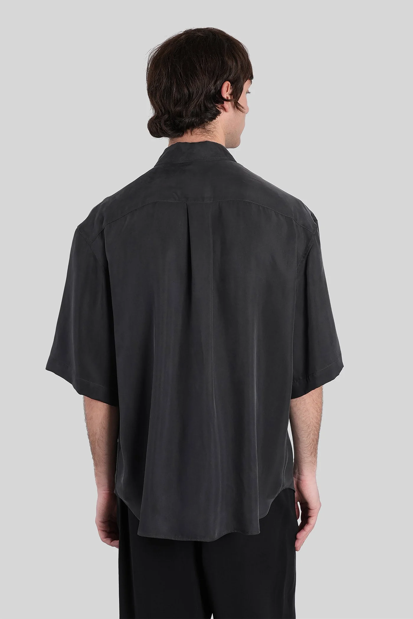 Shorts in black viscose - Image 3