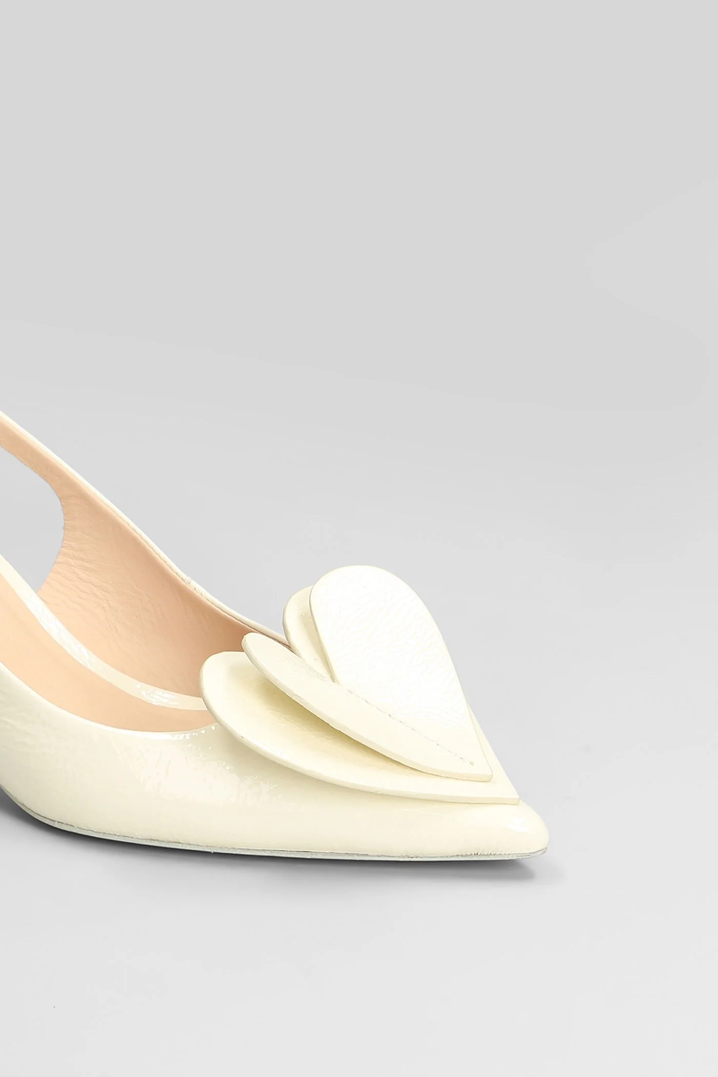 Pumps in white leather - Image 5