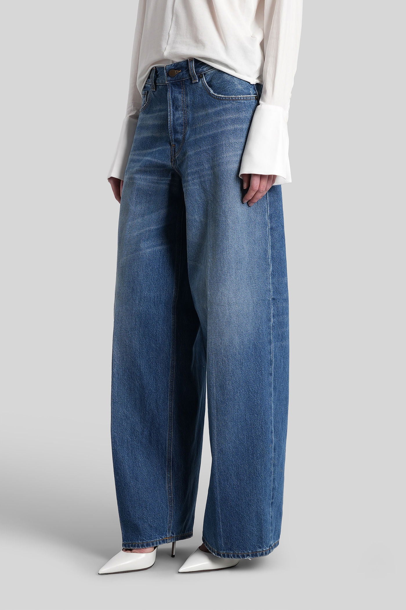 Bethany Jeans in blue cotton - Image 4