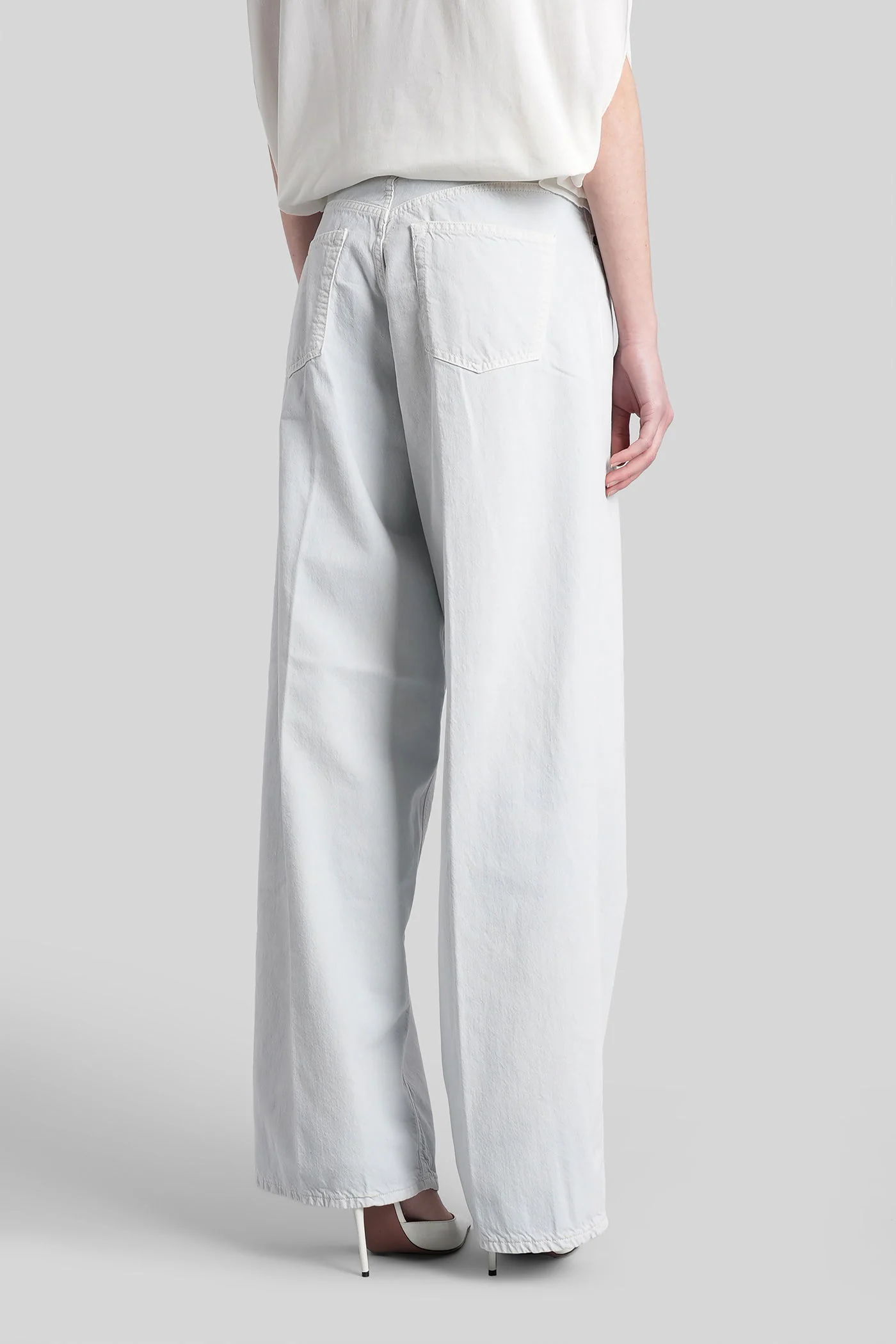 Bethany Jeans in cyan cotton - Image 3
