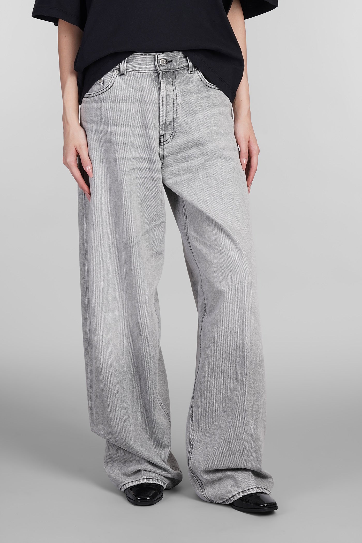 Bethany Jeans in grey cotton