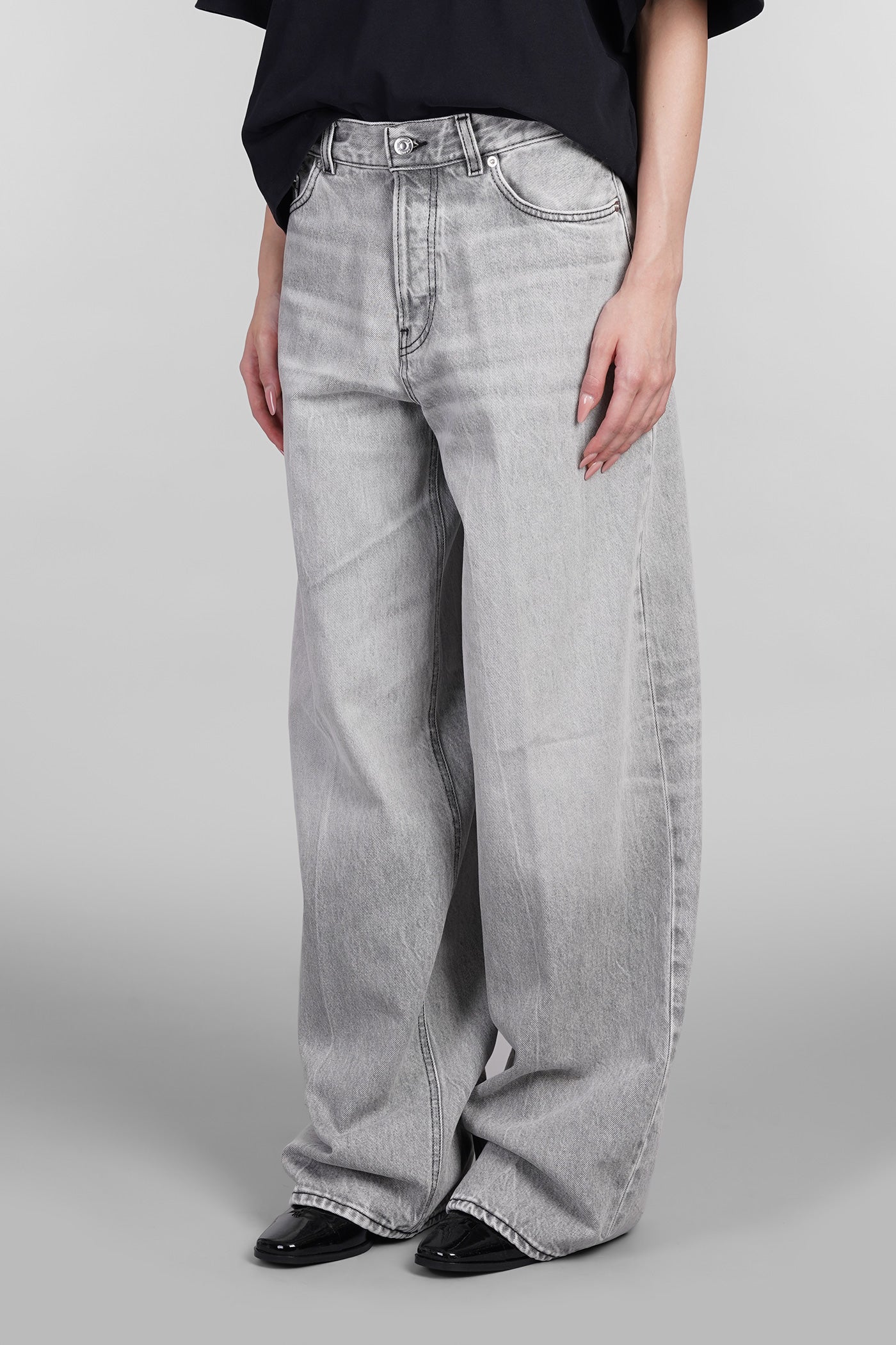 Bethany Jeans in grey cotton - Image 4
