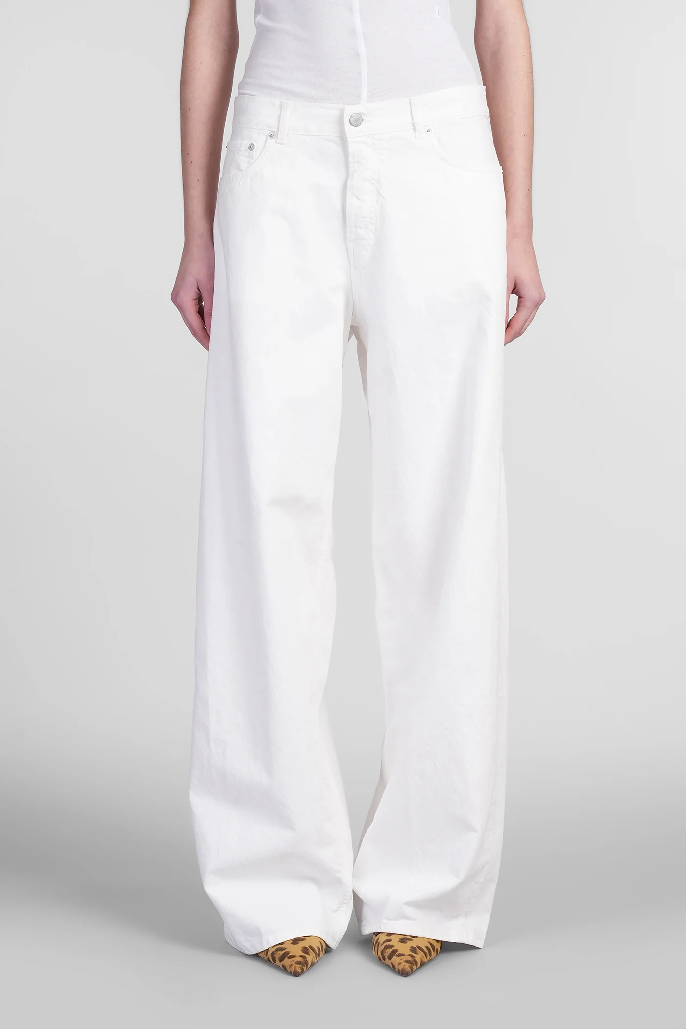 Bethany Pants in white cotton
