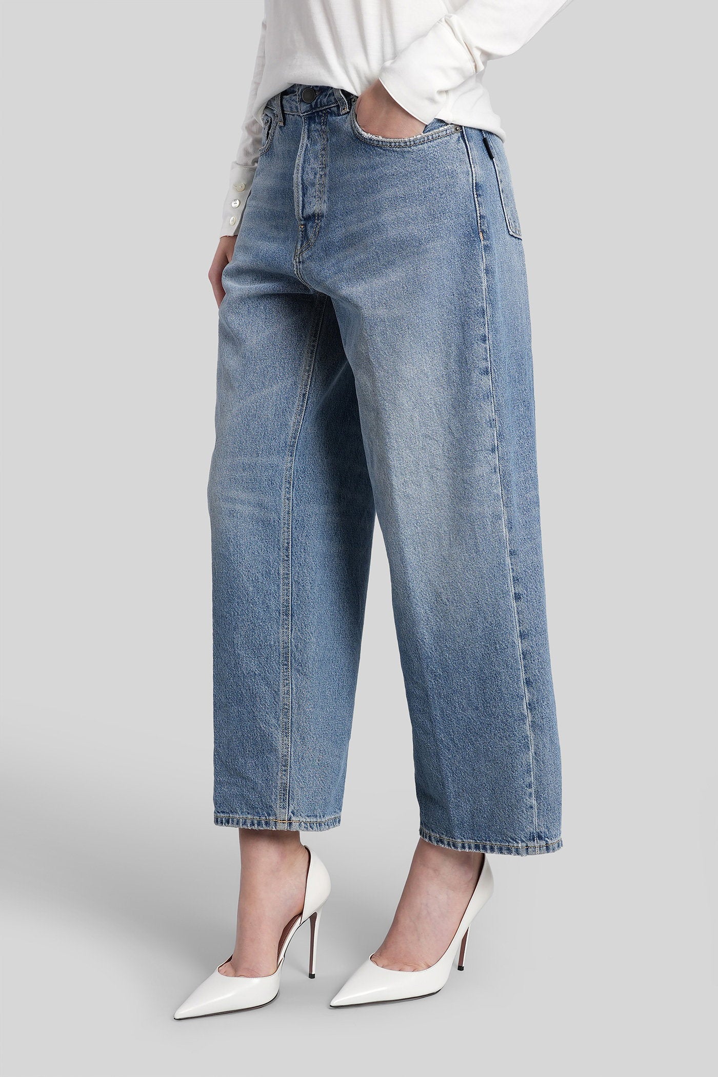 Betty Jeans in blue cotton - Image 4