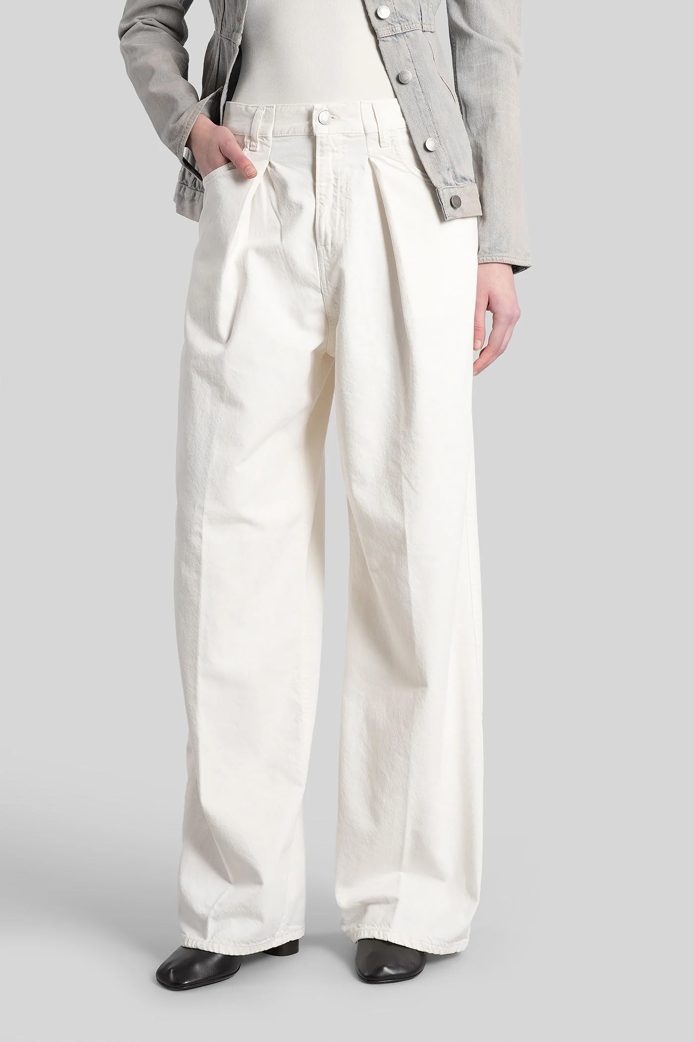 Candy Jeans in white cotton