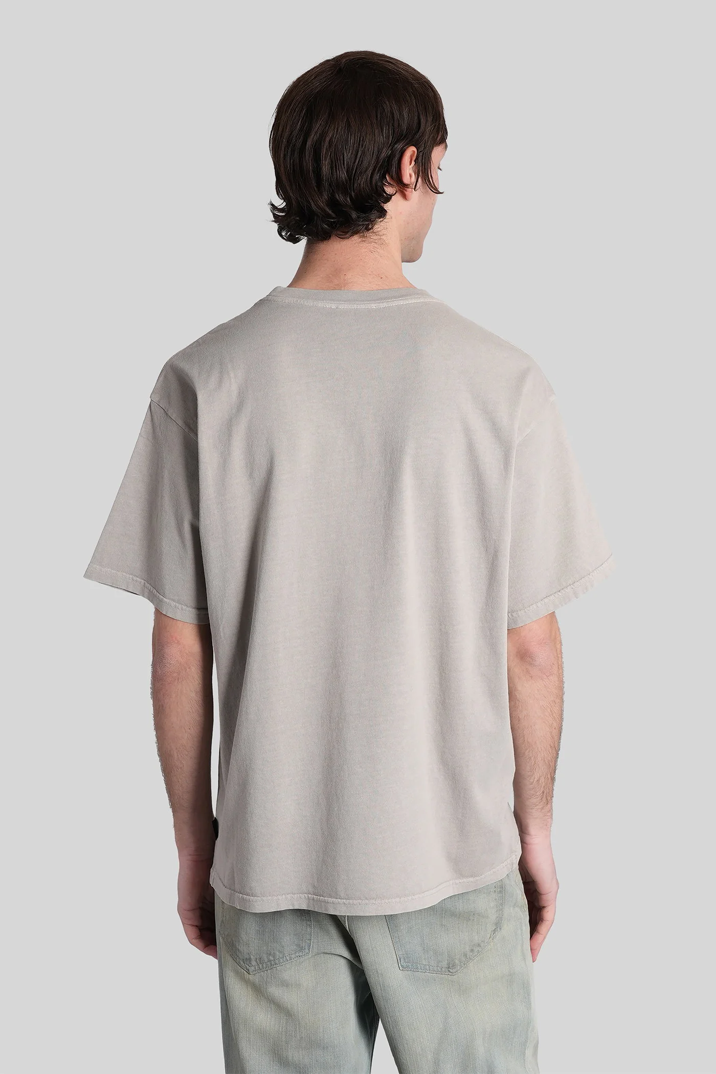 Dave T-Shirt in grey cotton - Image 3