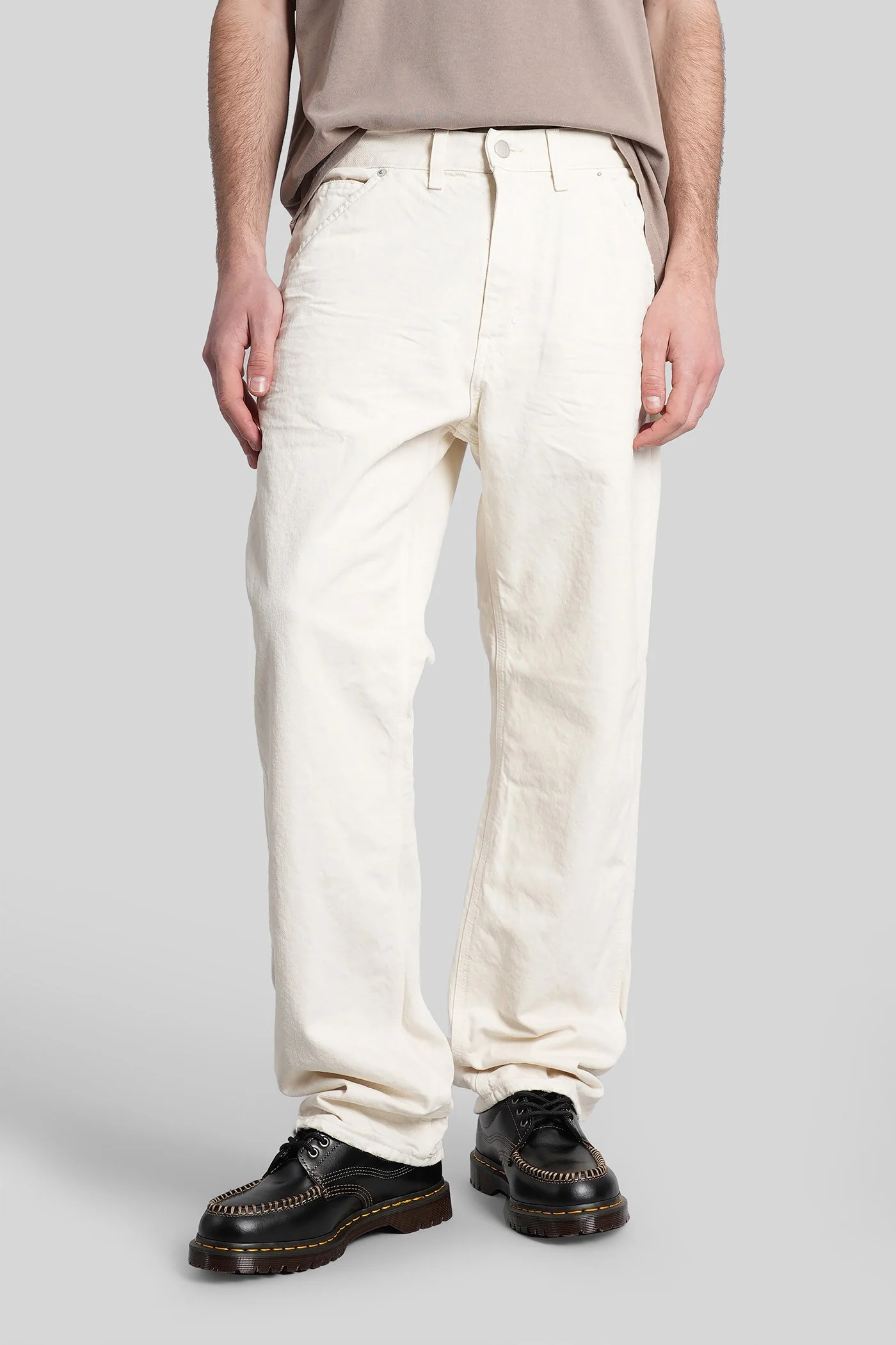 Dillon Jeans in beige cotton