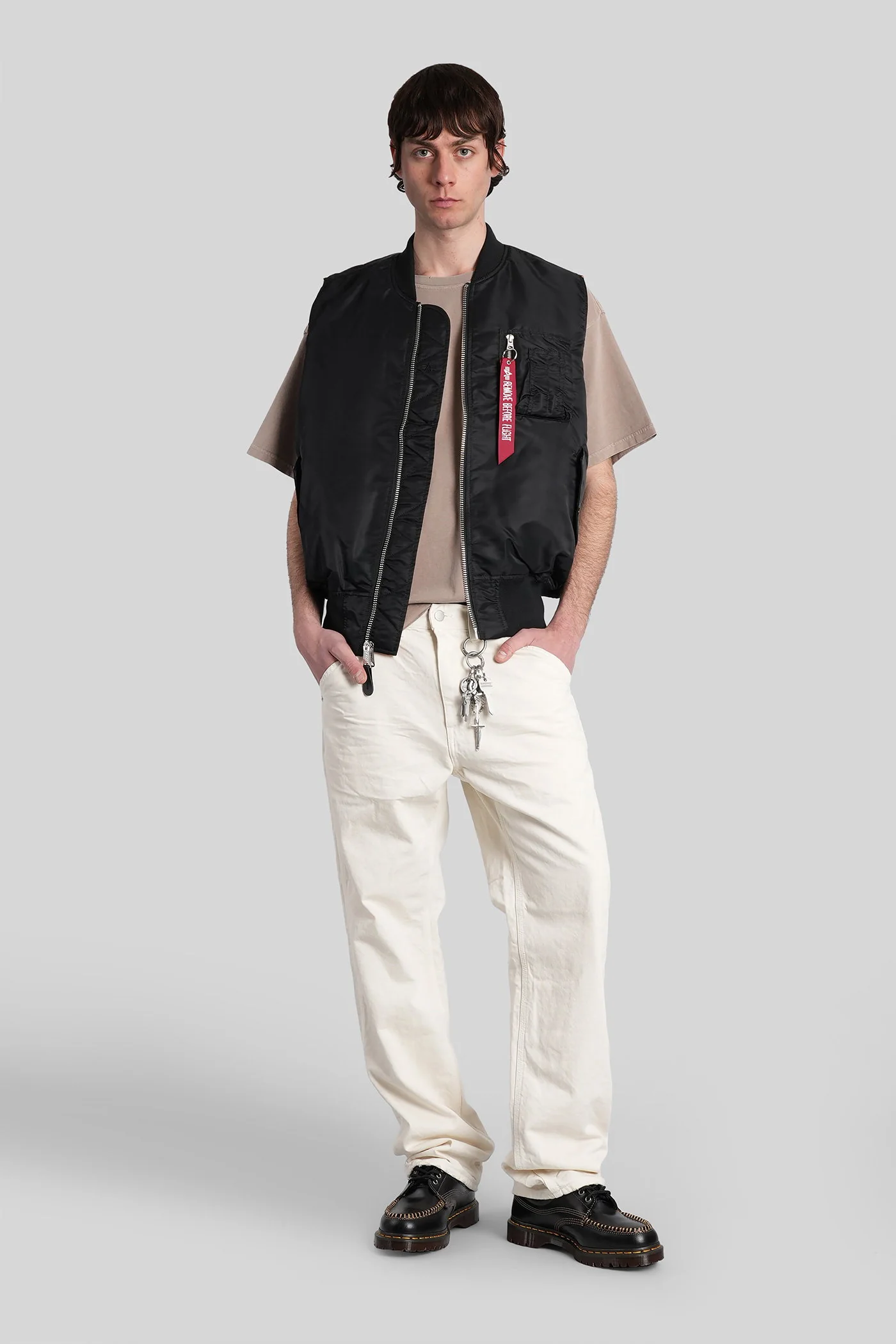Dillon Jeans in beige cotton - Image 2