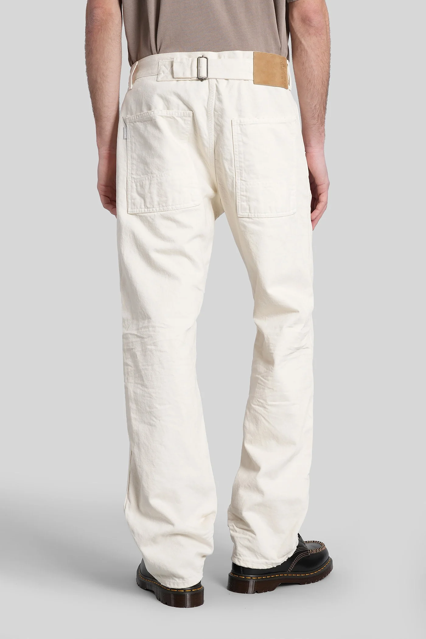 Dillon Jeans in beige cotton - Image 3