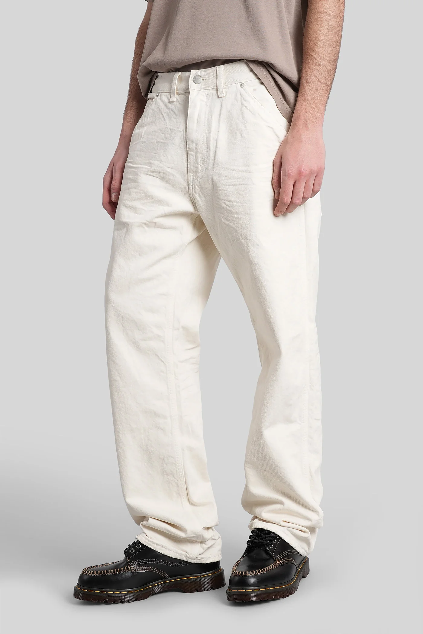 Dillon Jeans in beige cotton - Image 4