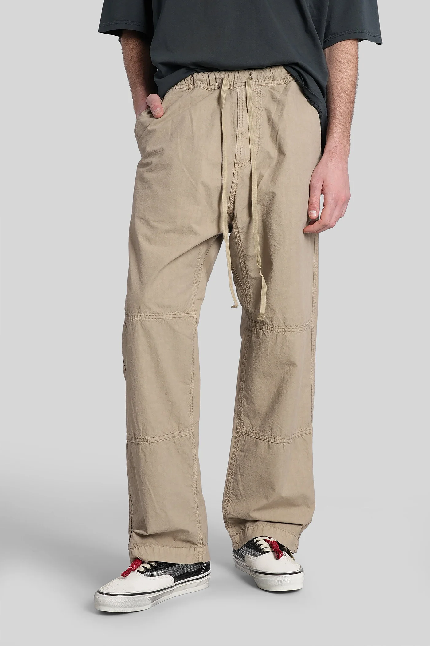 Gene Jeans in khaki cotton