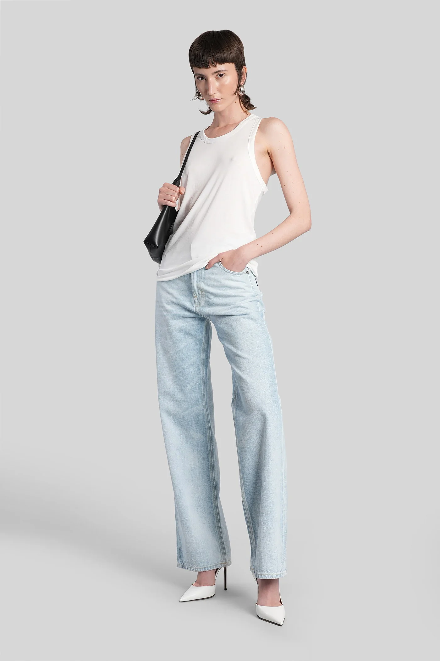 Korea Jeans in blue cotton - Image 2