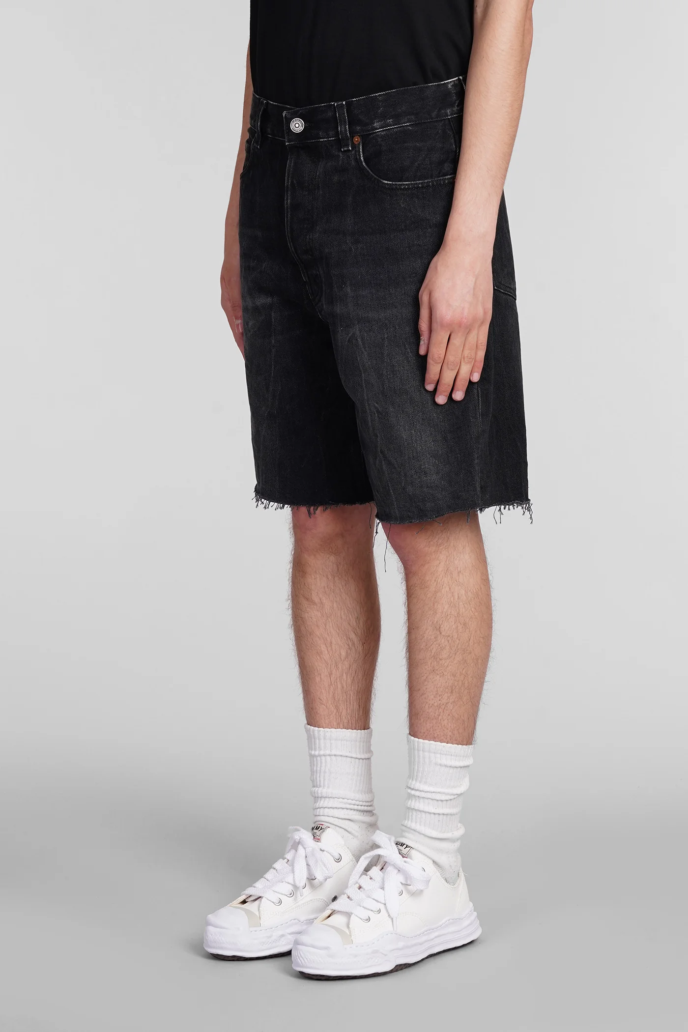 Louise Shorts in black cotton - Image 4