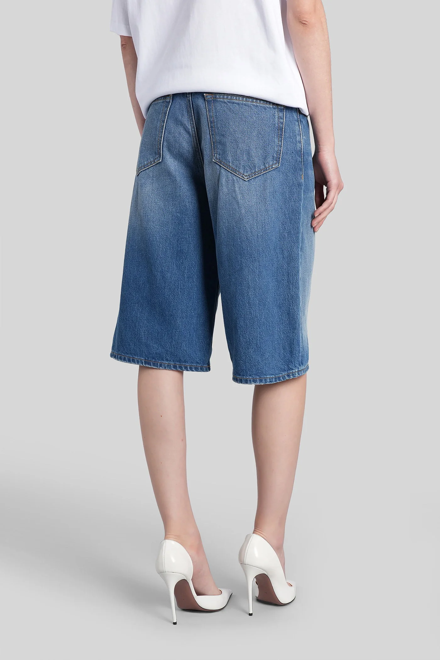 New becky Shorts in blue cotton - Image 3