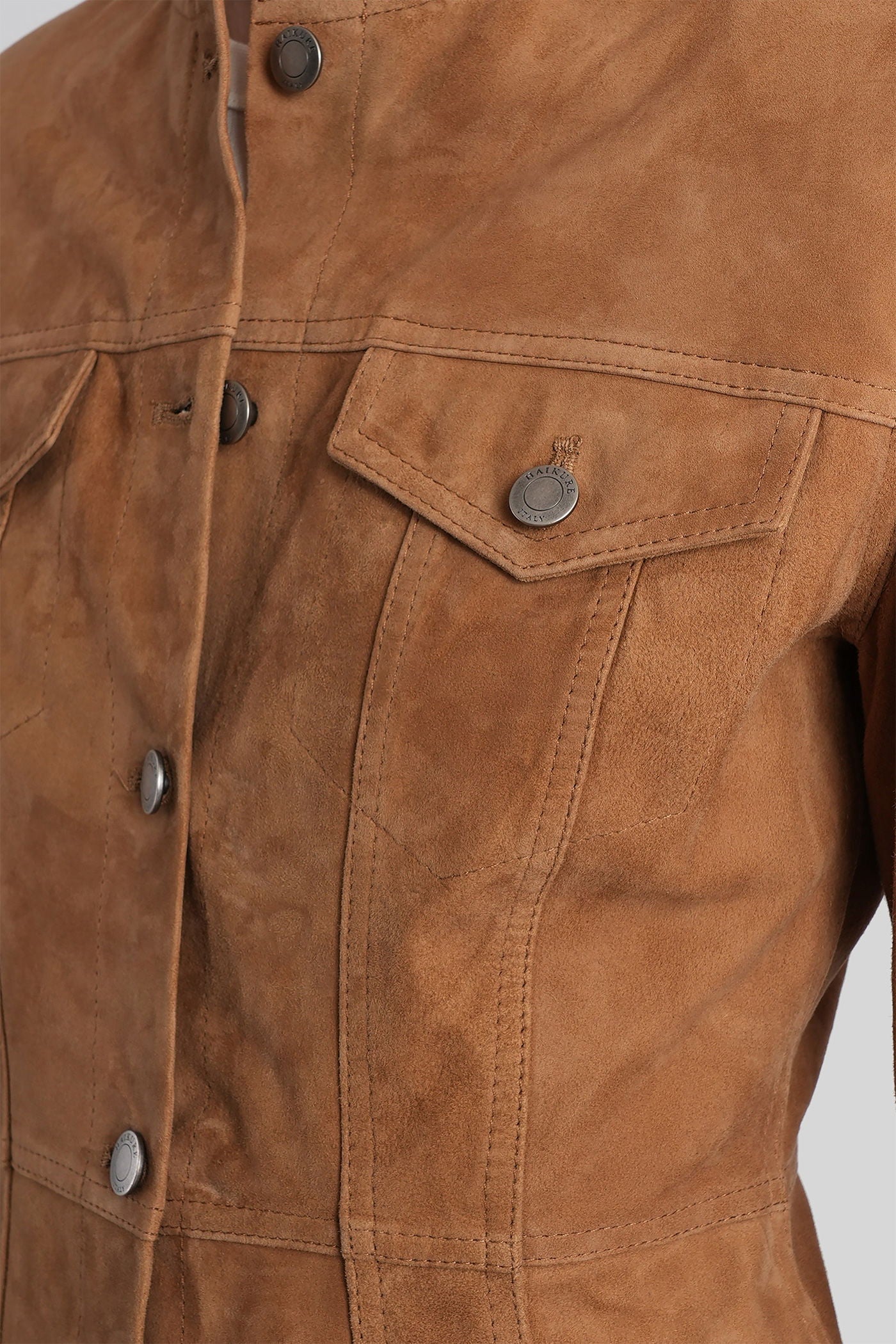 Temple Leather jacket in brown leather - Image 5