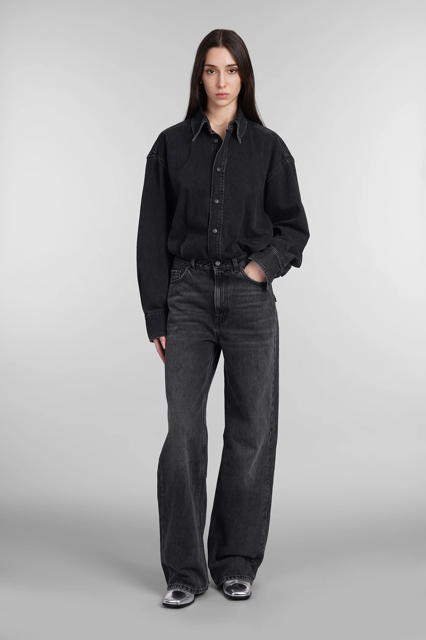 Tessie Jumpsuit in black cotton