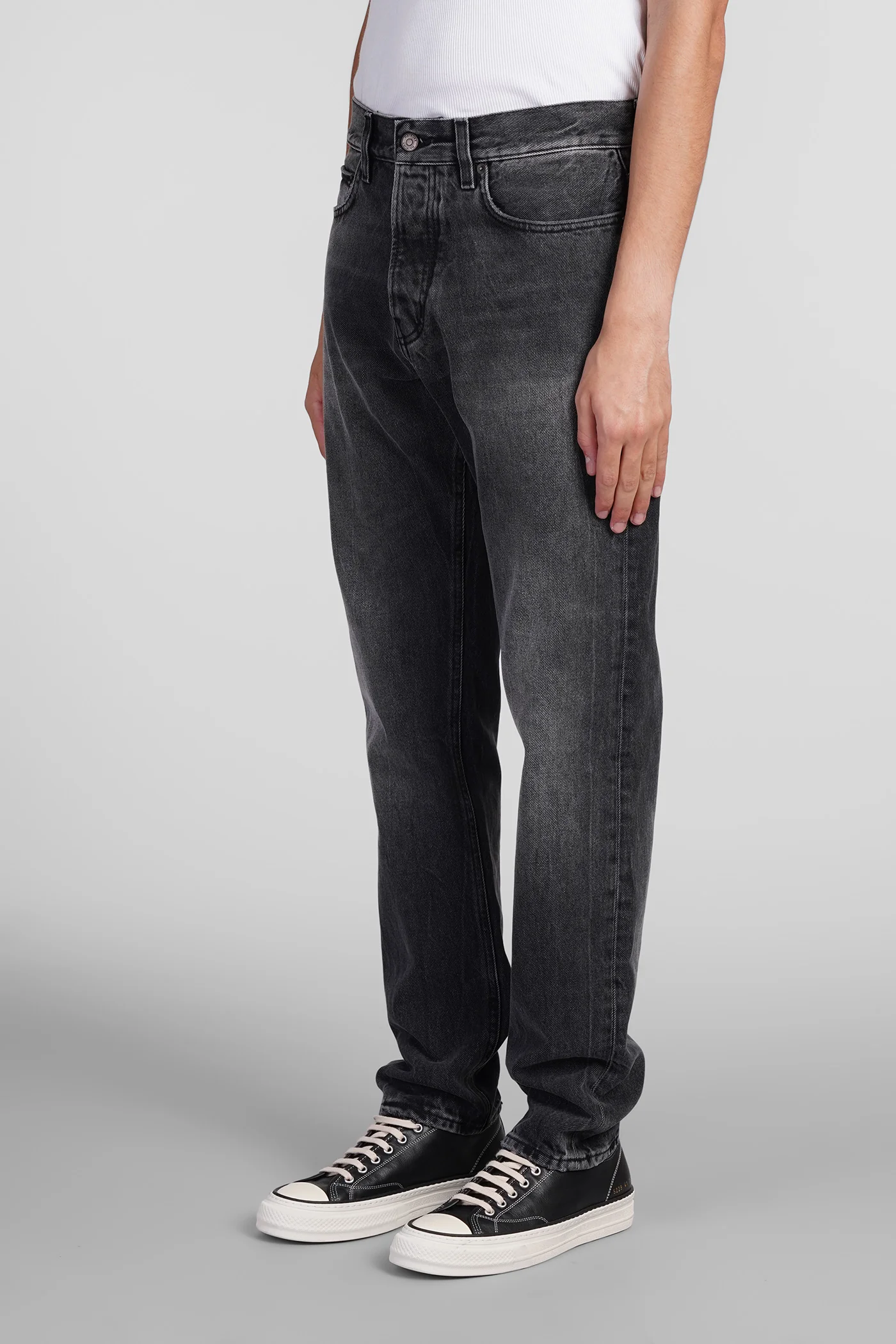 Tokyo Jeans in black cotton - Image 4