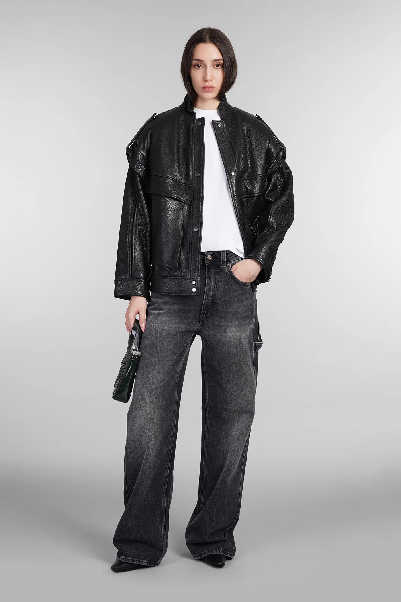 Winona Jeans in black cotton - Image 2