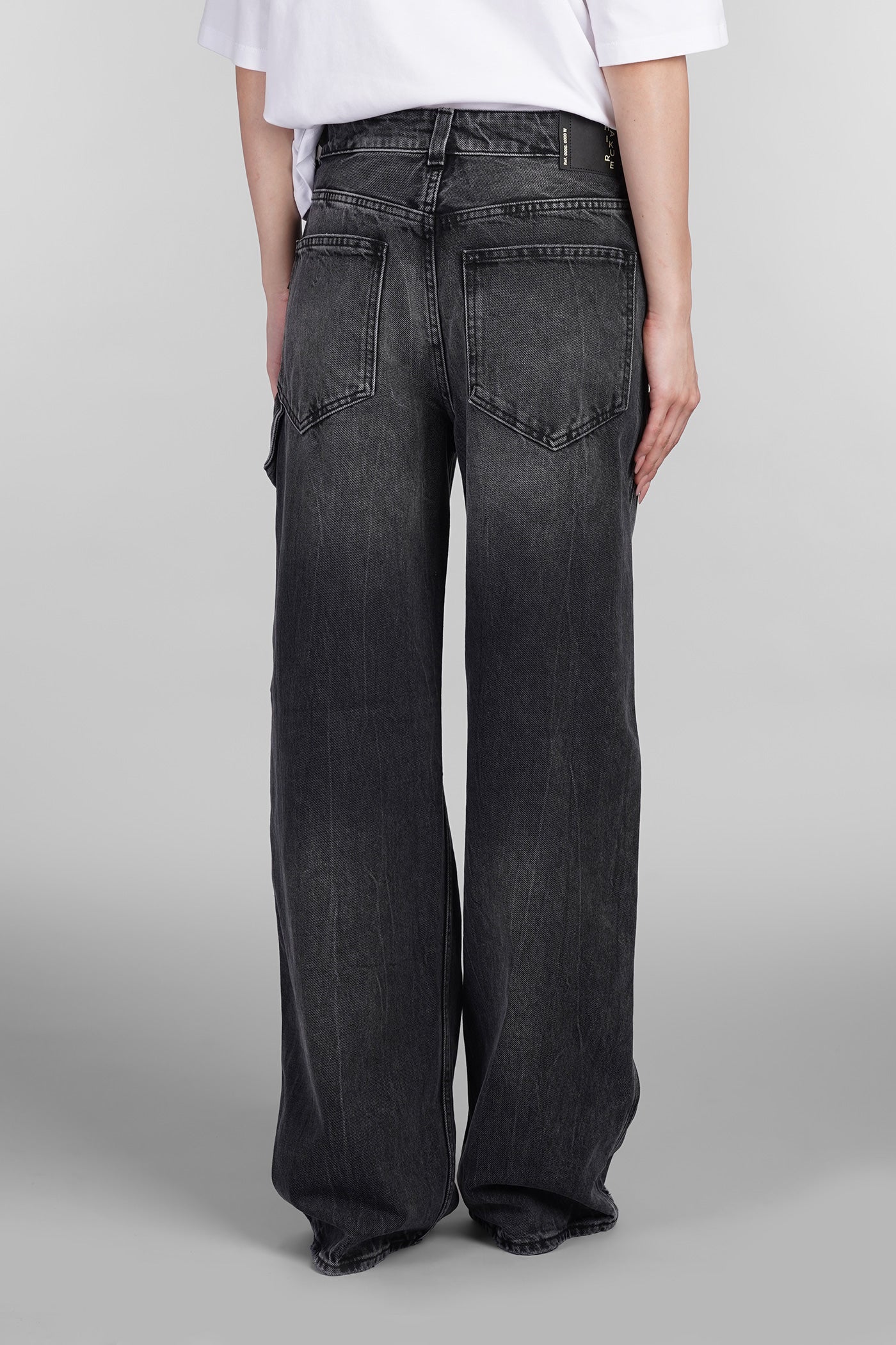 Winona Jeans in black cotton - Image 3