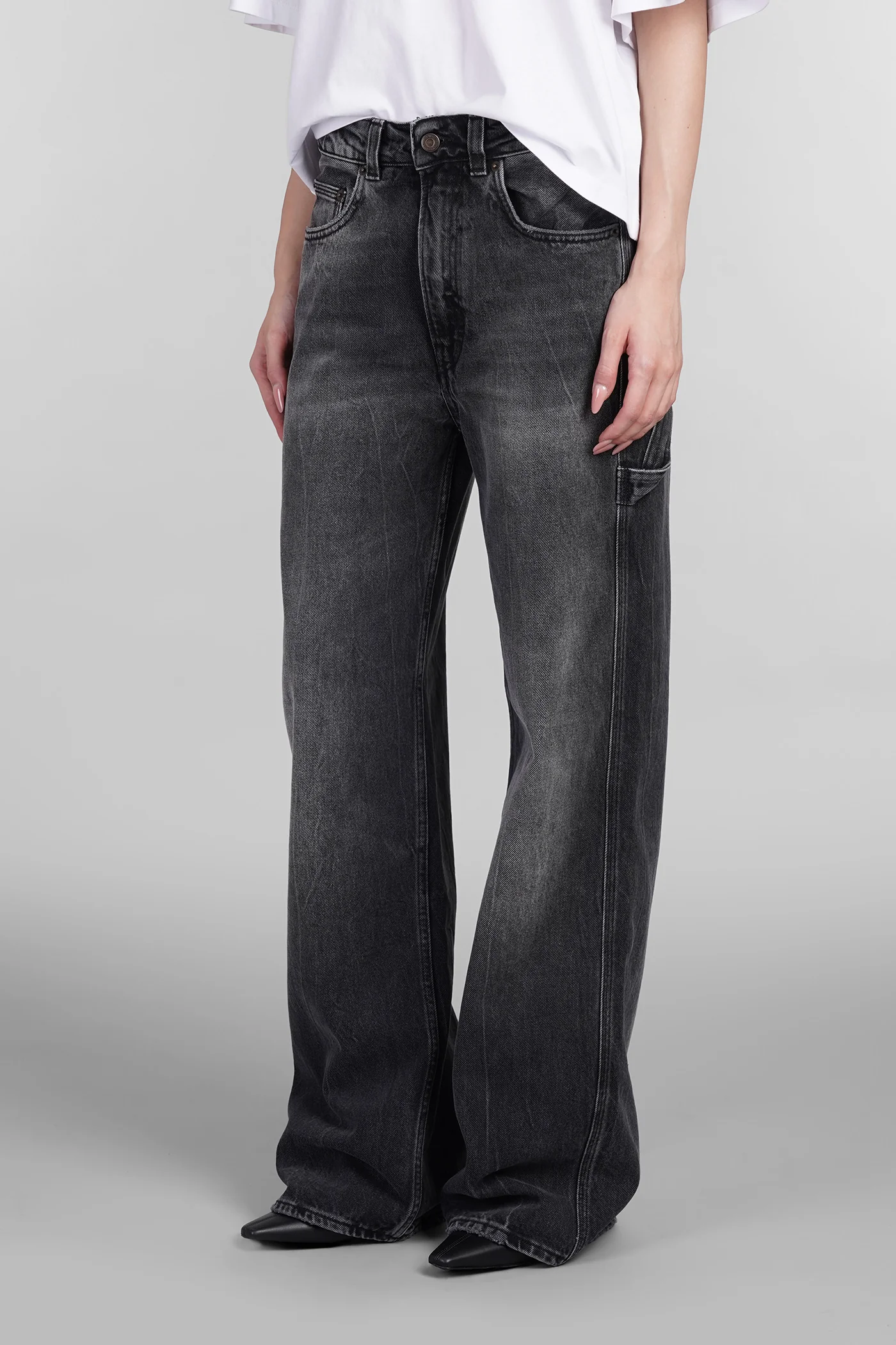 Winona Jeans in black cotton - Image 4