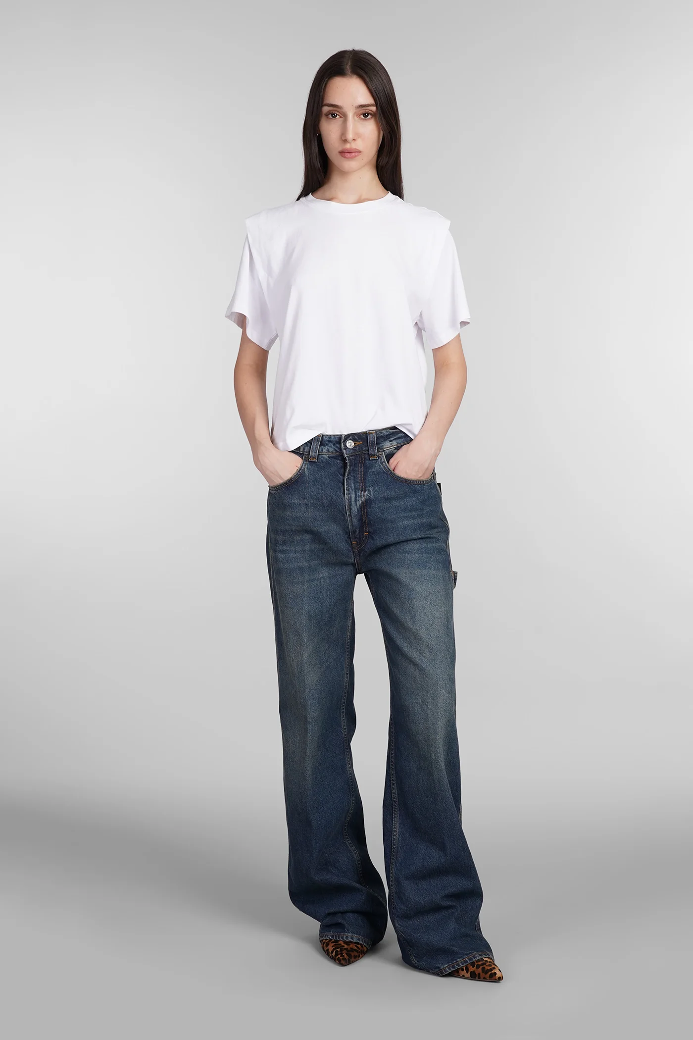 Winona Jeans in blue cotton - Image 2