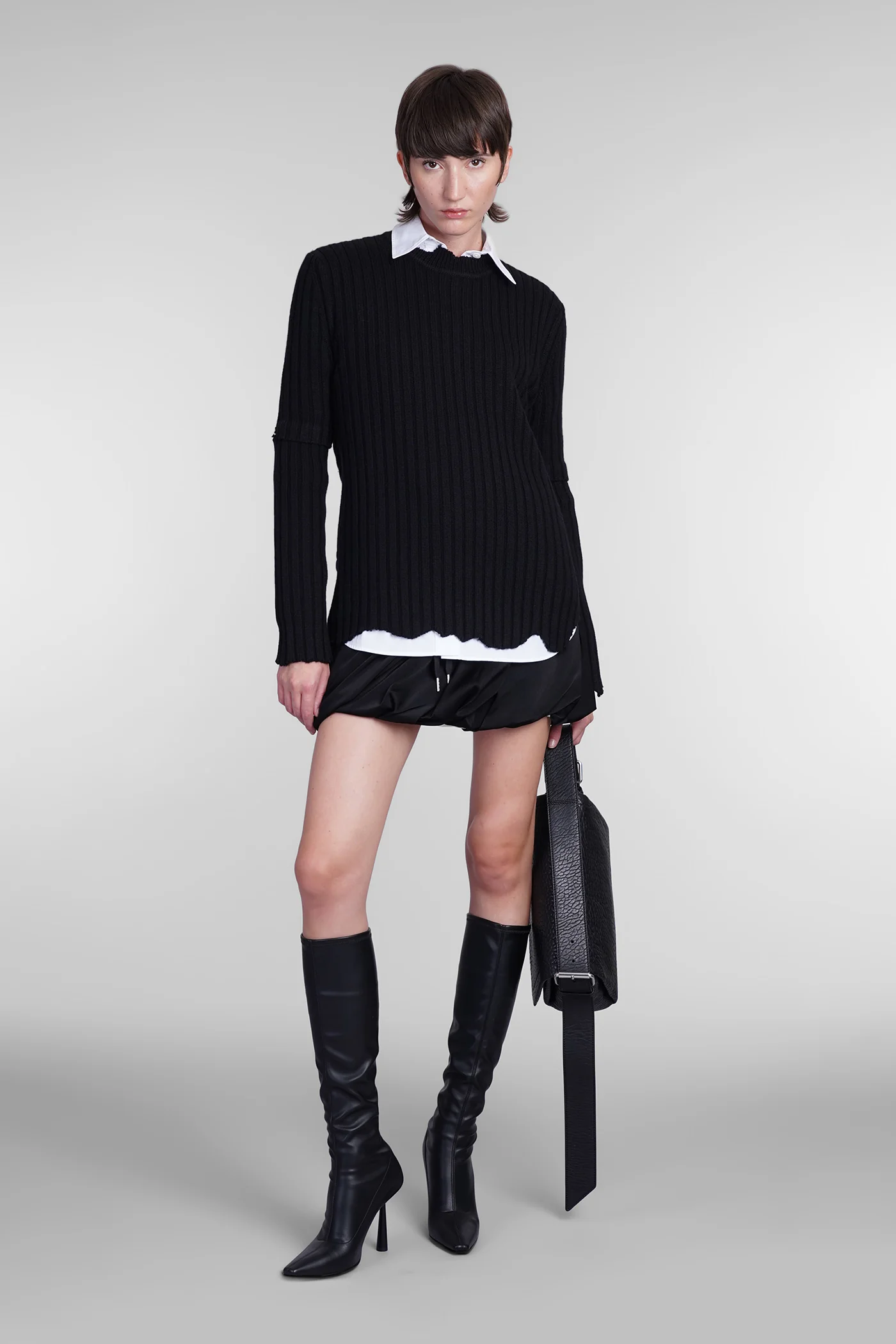 Knitwear in black wool - Image 2