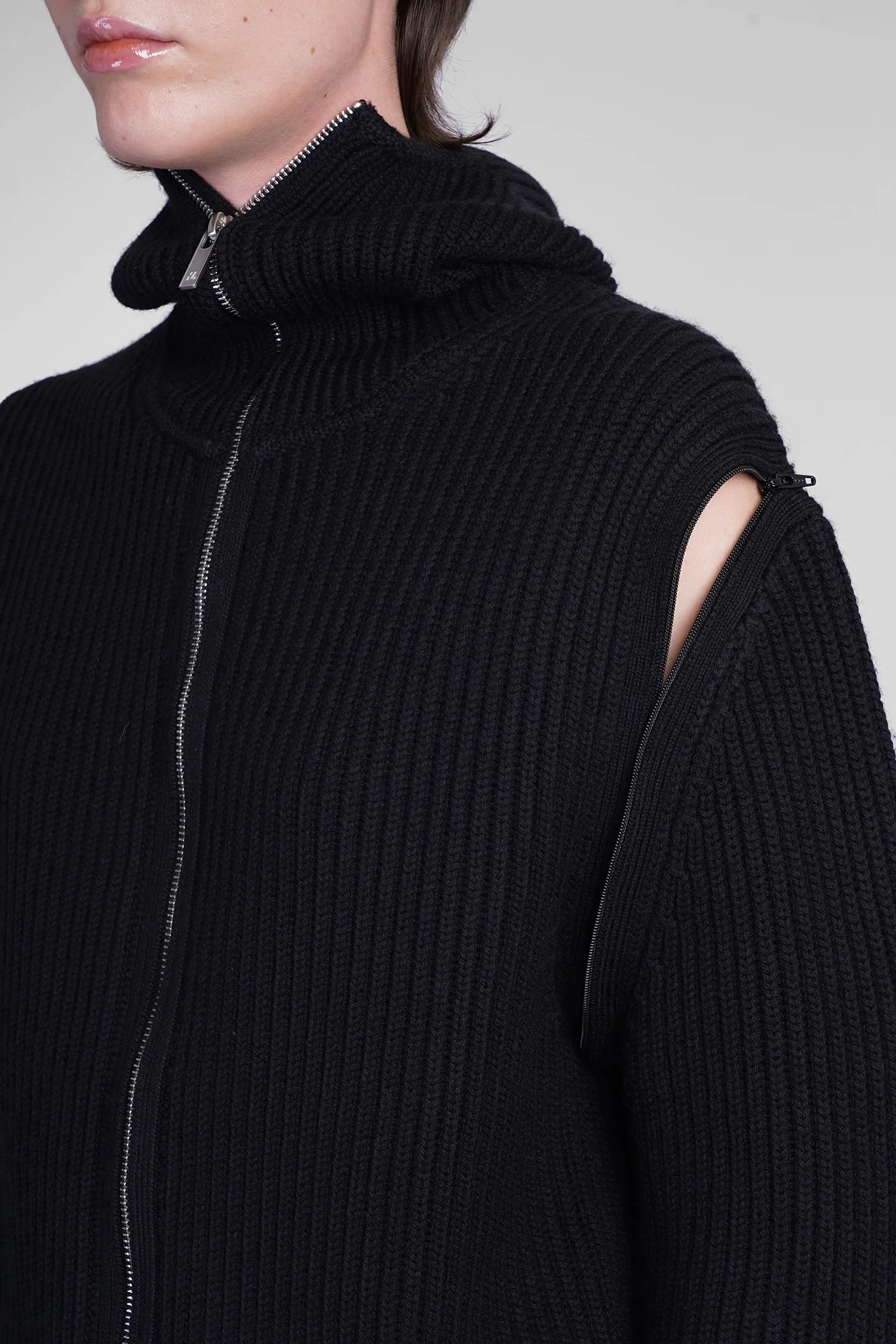 Knitwear in black wool - Image 5