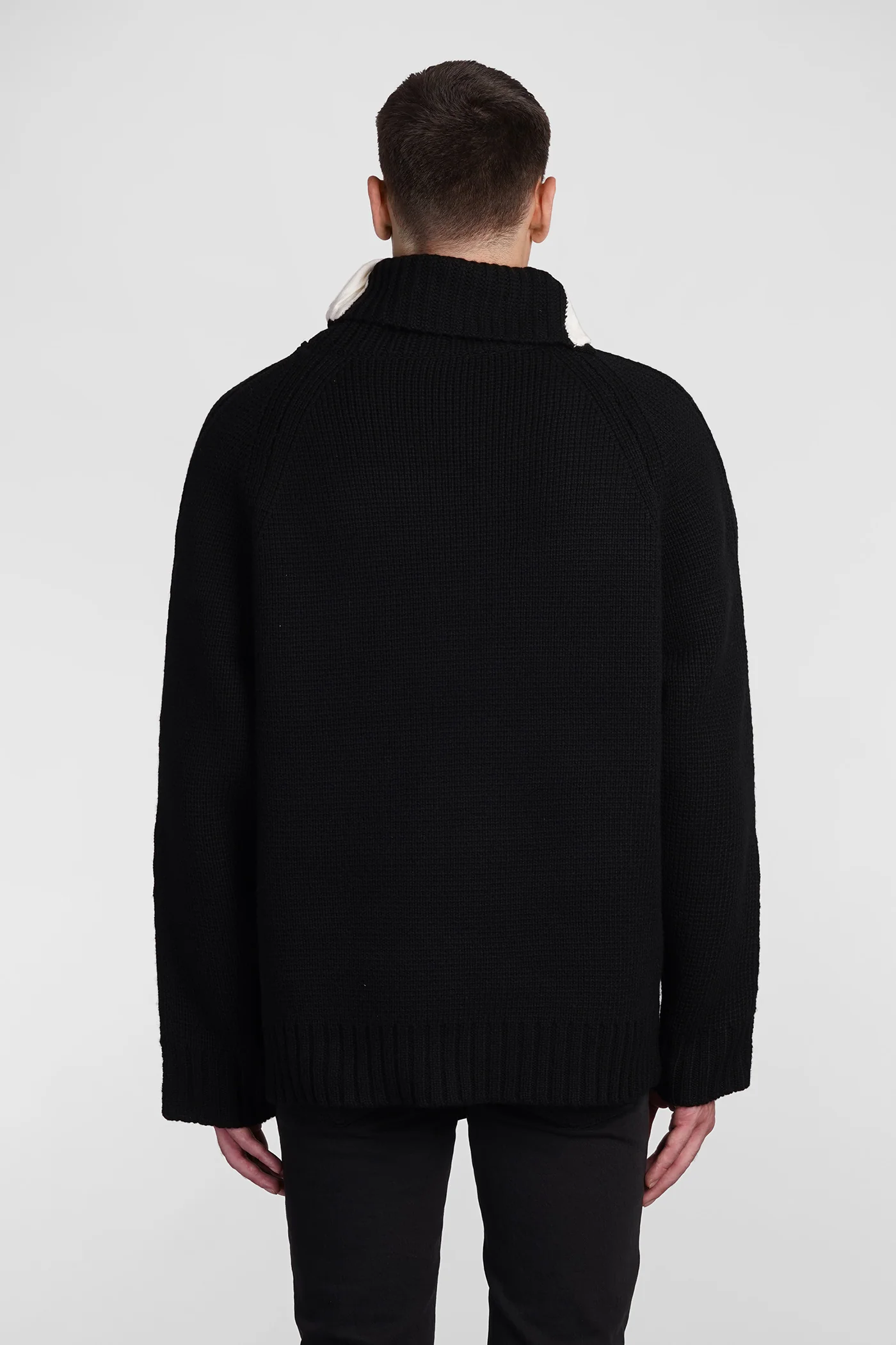 Knitwear in black wool - Image 3