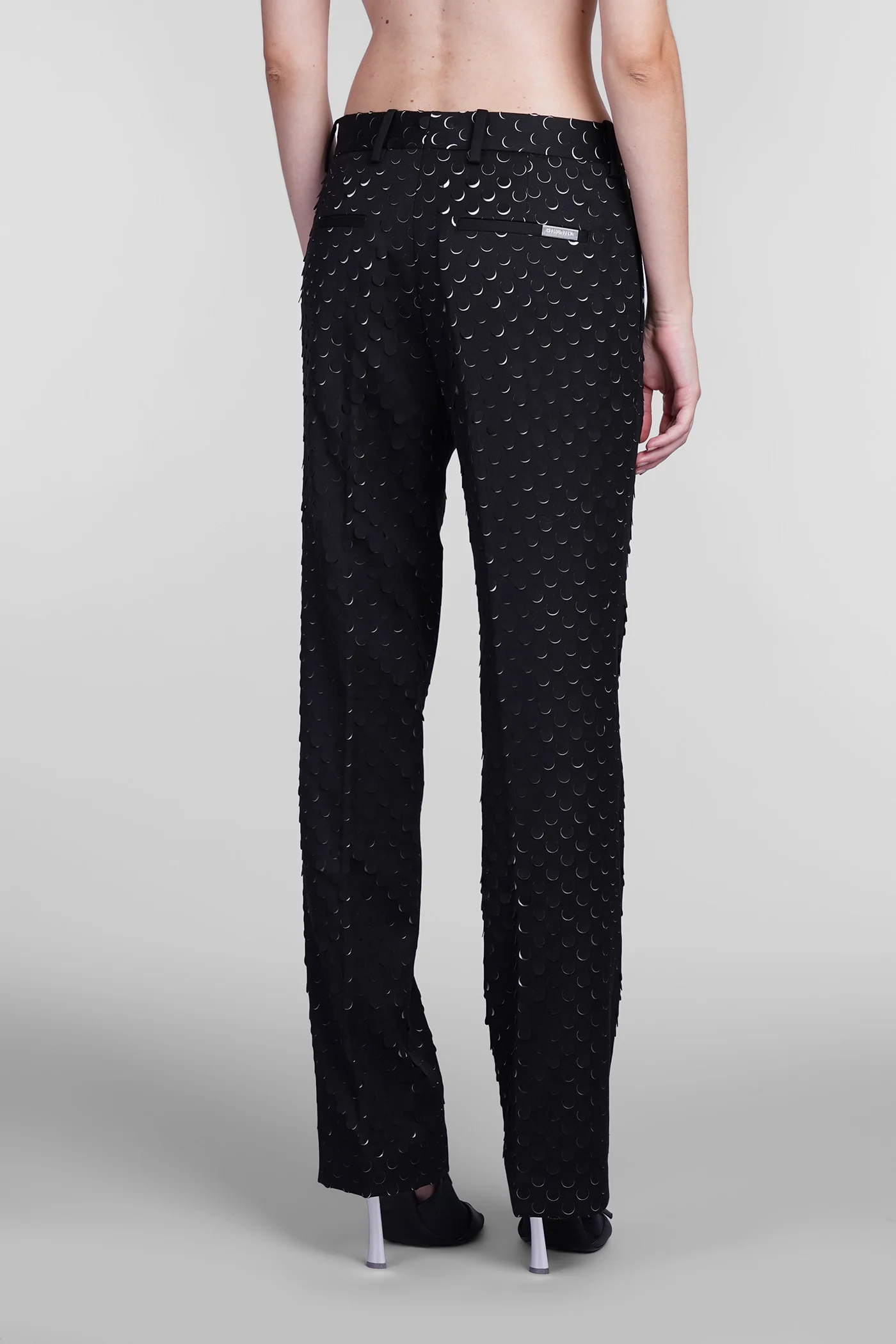 Pants in black polyester - Image 3