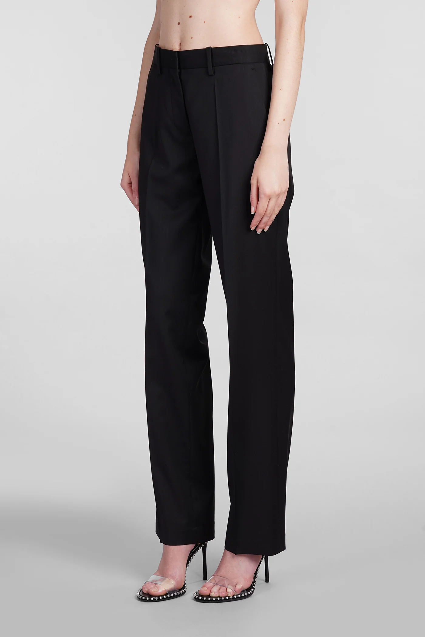Pants in black wool - Image 4